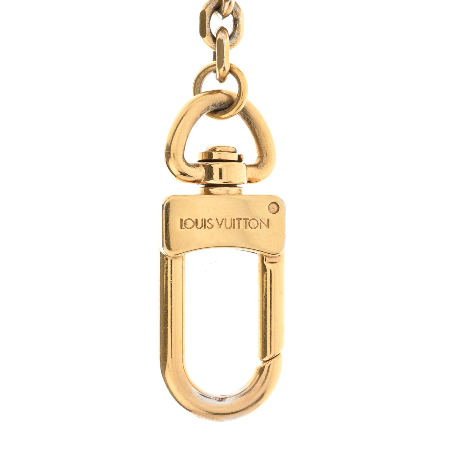 Metal Kaleido V Bag Chain Charm Gold