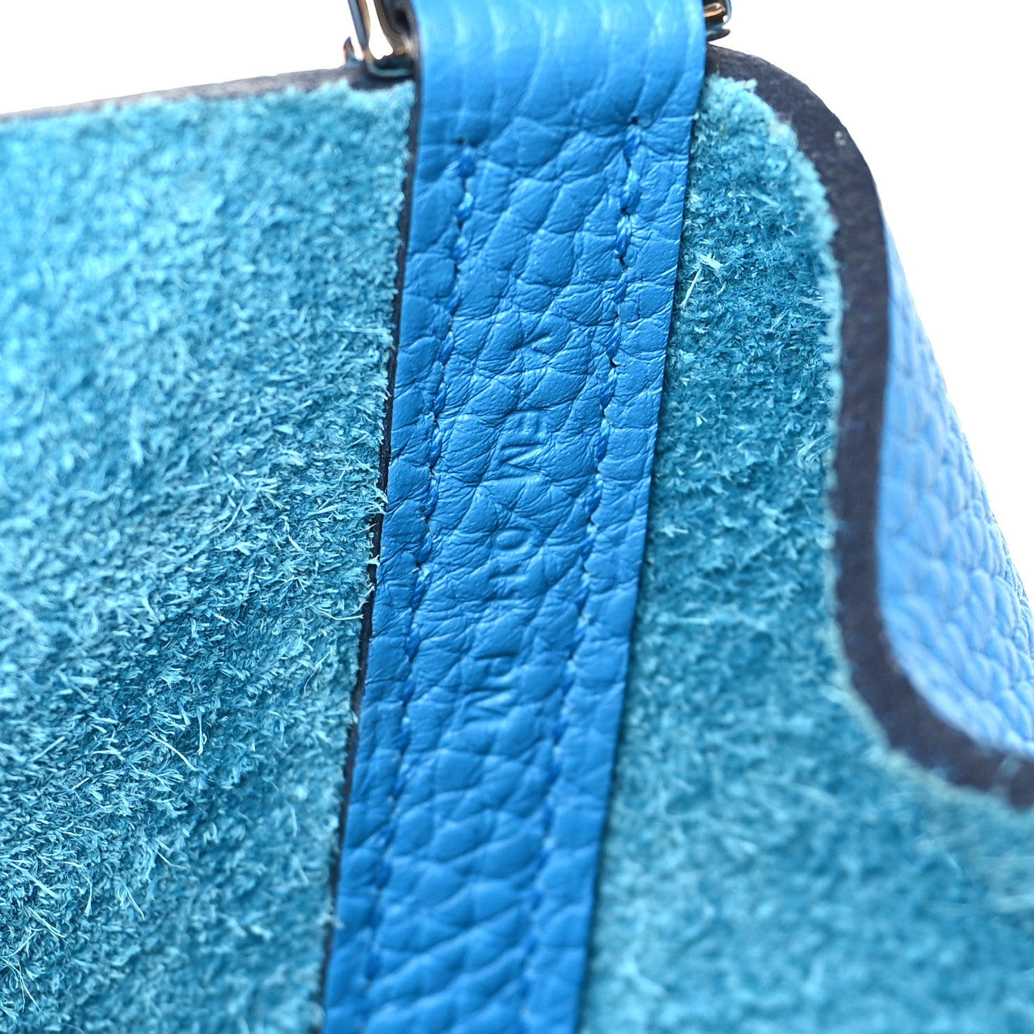 Hermes Taurillon Clemence Picotin Lock 22 MM Bleu Frida 7 of 12