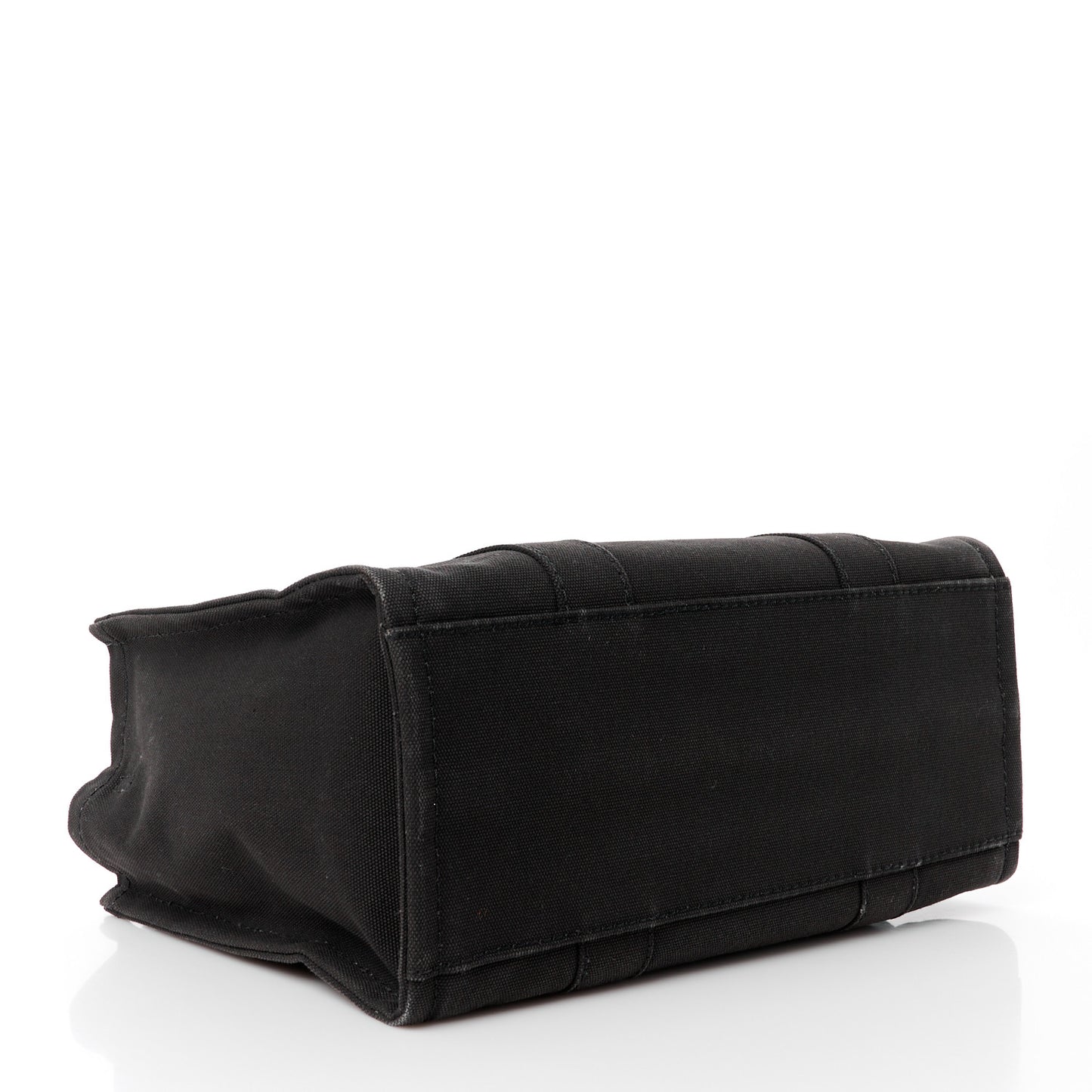 Cotton Canvas Small The Traveler Tote Bag Black