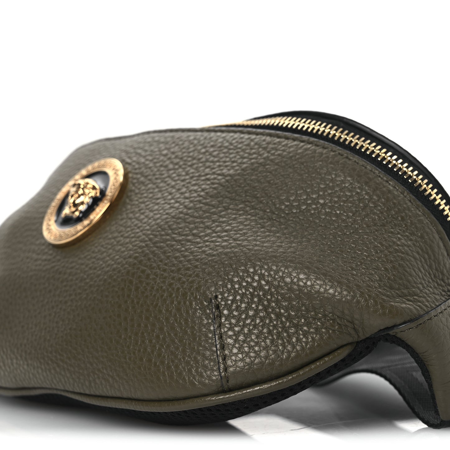 Grained Calfskin Vanitas Medea Belt Bag Olive Green