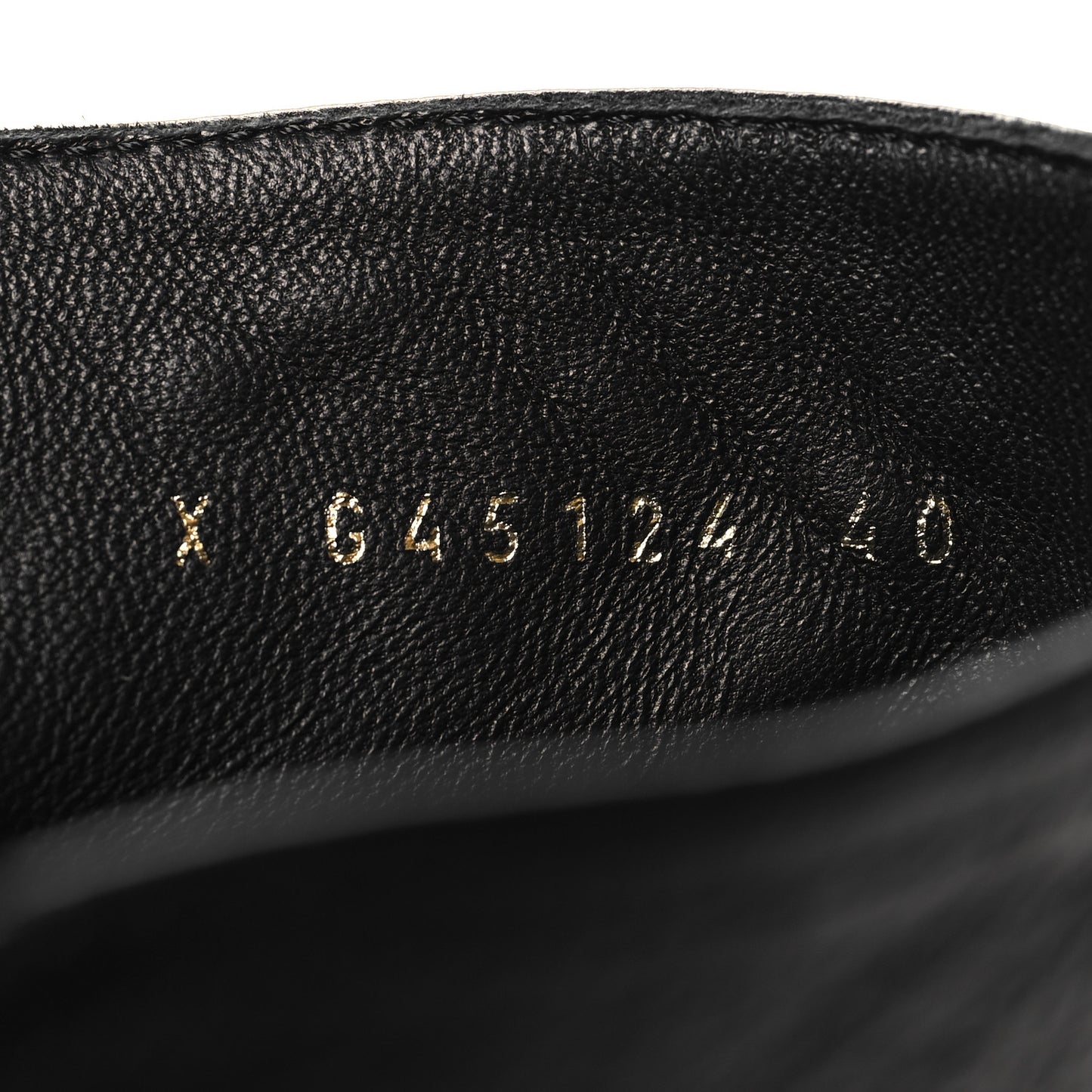 Grained Calfskin Shiny Calfskin CC Lace Up Combat Boots 40 Black