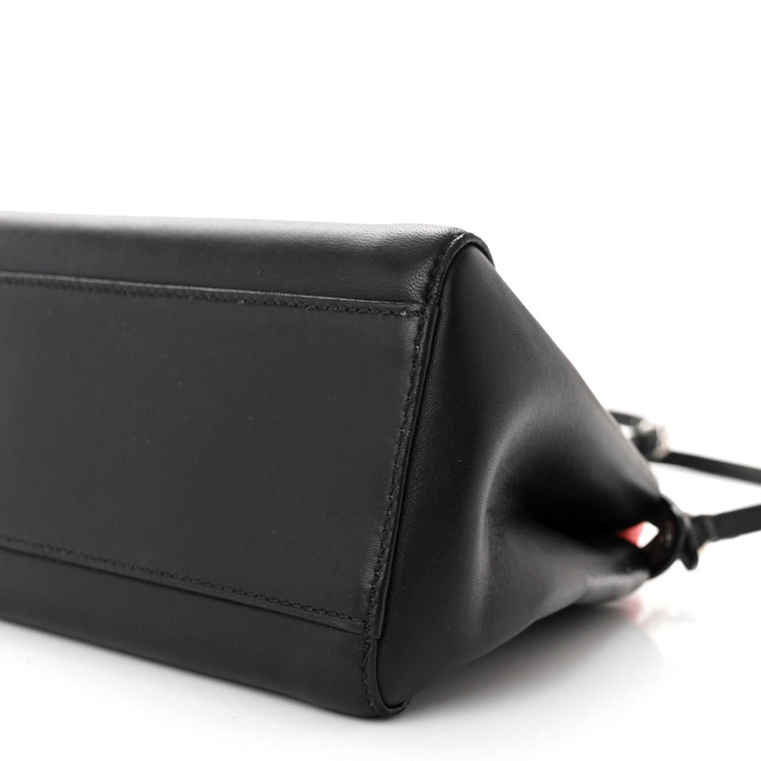 Fendi Nappa Colorblock Mini Peekaboo Iconic Satchel Black White Ecstasy 10 of 11