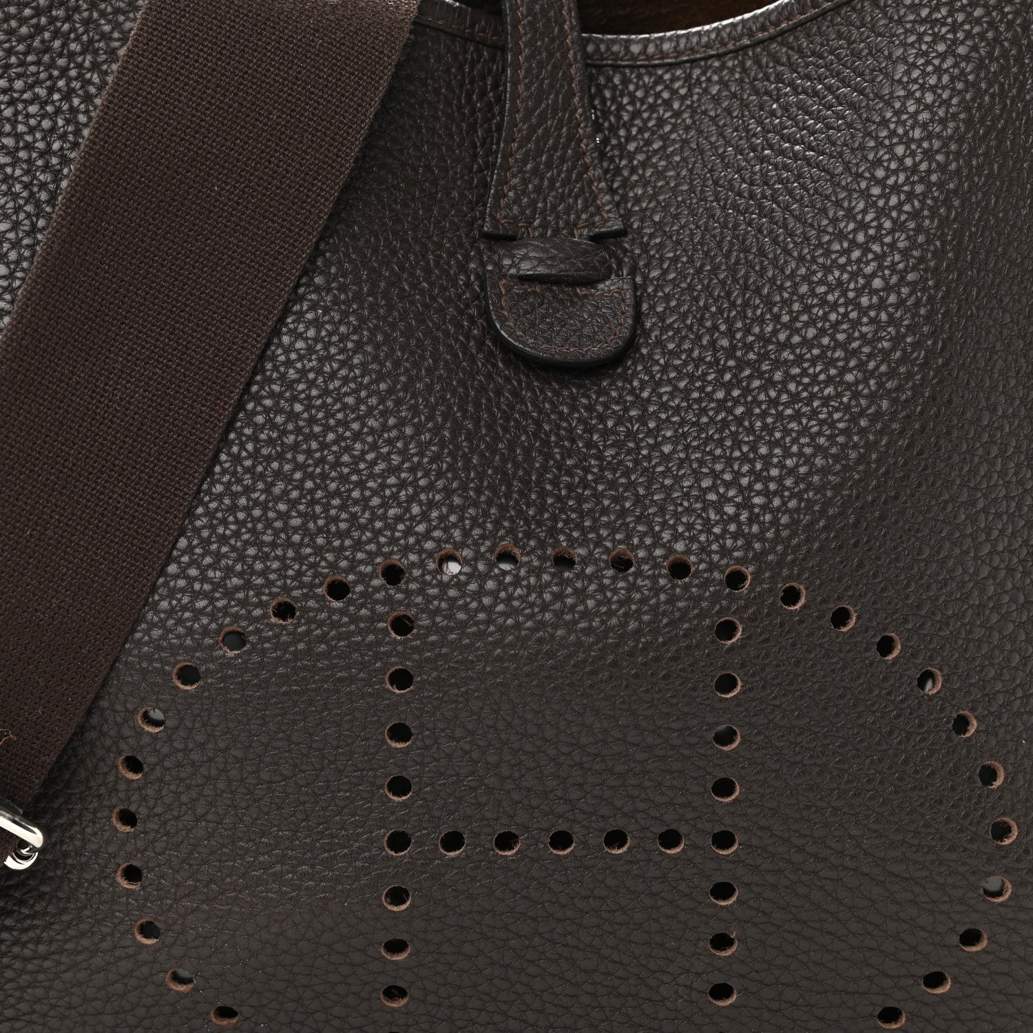 Hermes Taurillon Clemence Evelyne III PM Chocolate 7 of 11