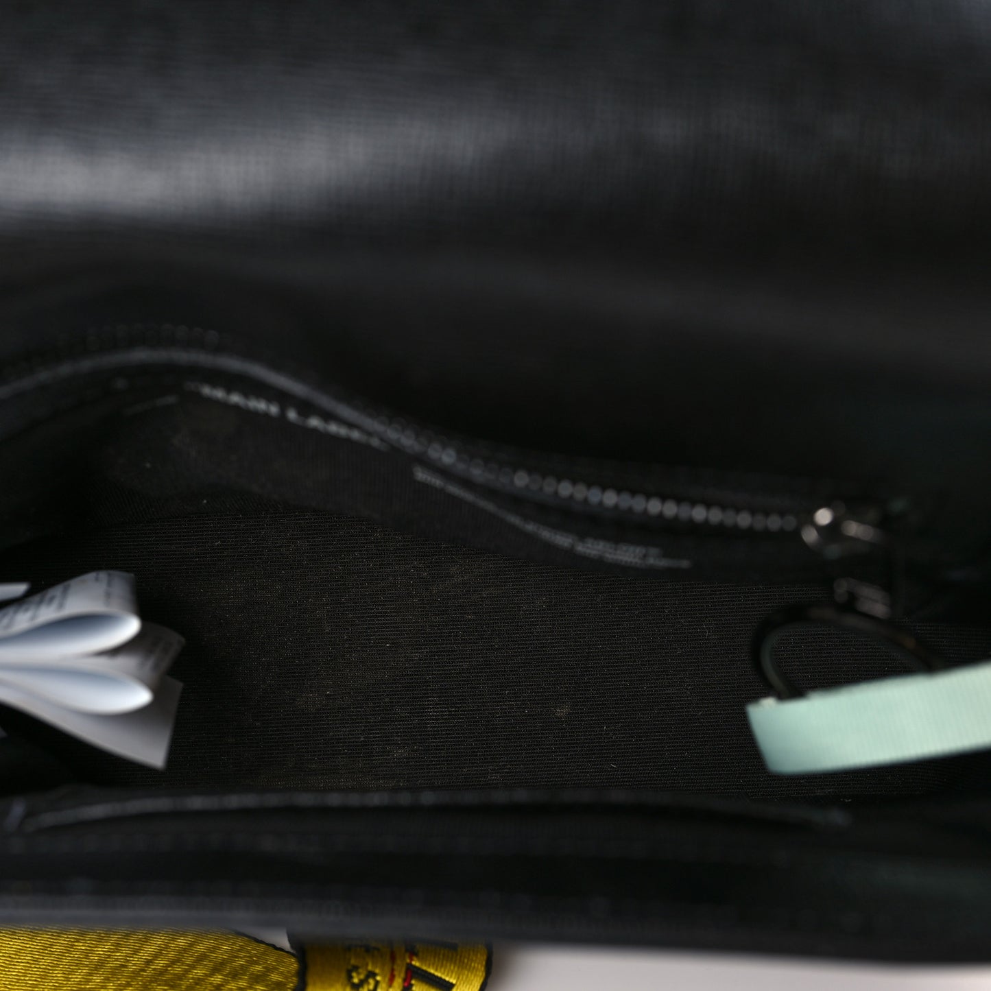 Calfskin Diag Flap Bag Black White