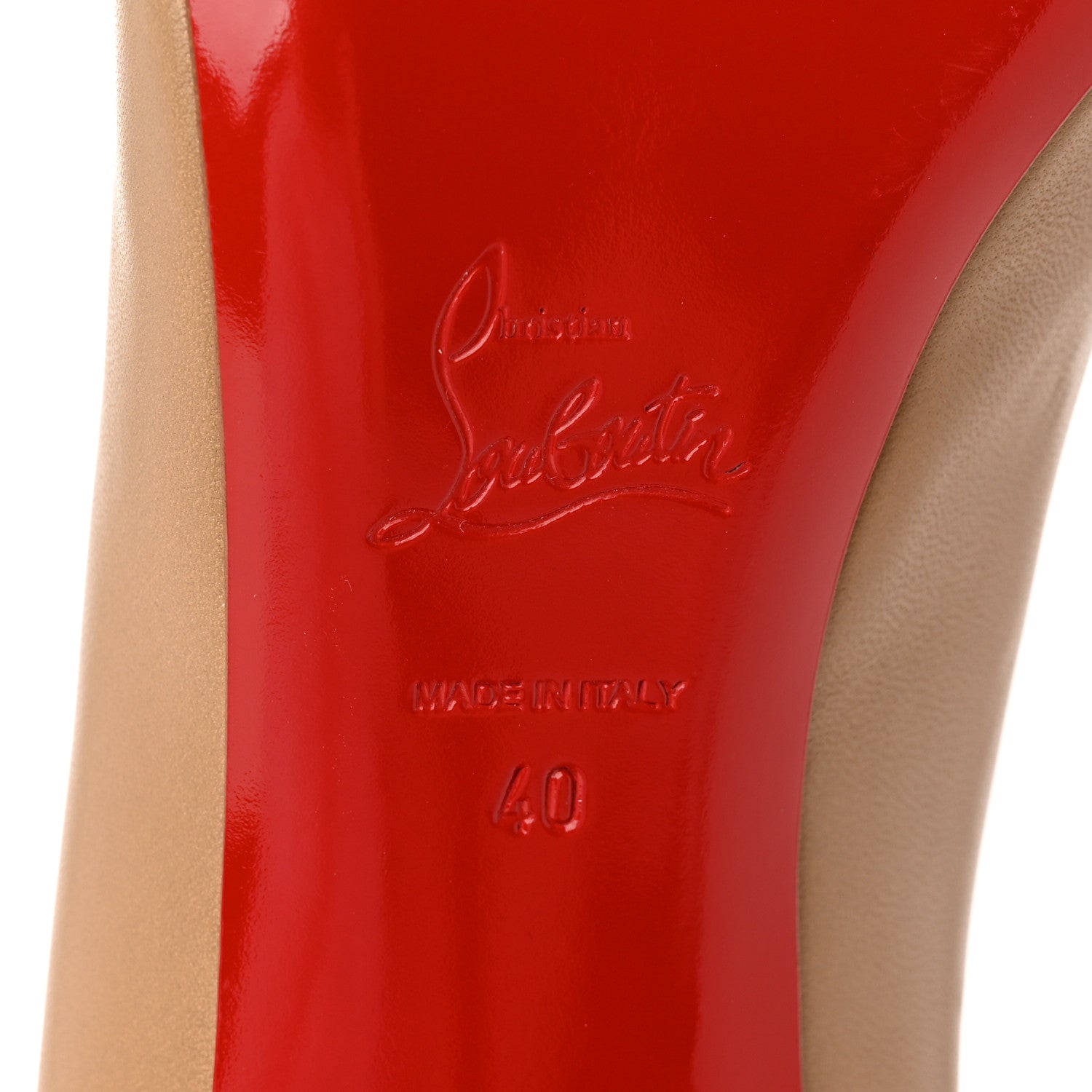 Christian Louboutin Nappa Clare 80 Pumps 40 Nude 6 of 18