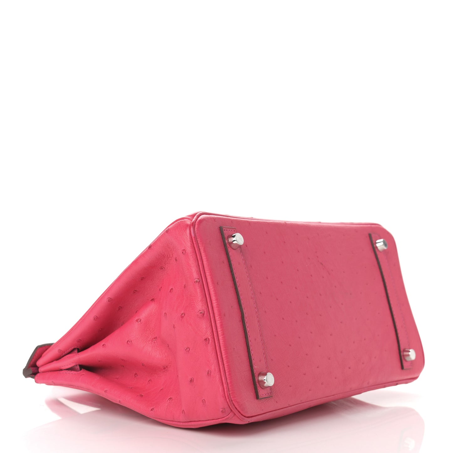 Ostrich Birkin 30 Rose Tyrien