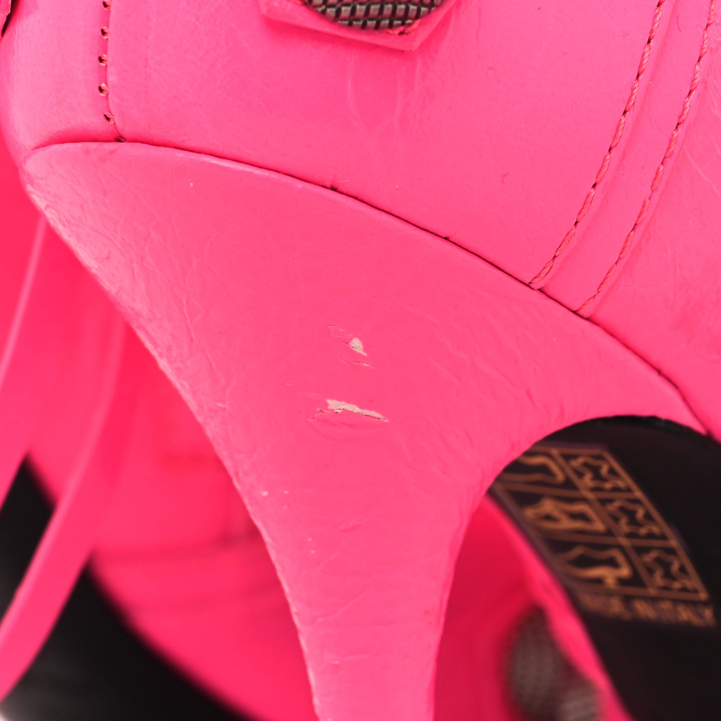 Agneau Arena Cagole 90mm Ankle Boots 35 Fluo Pink