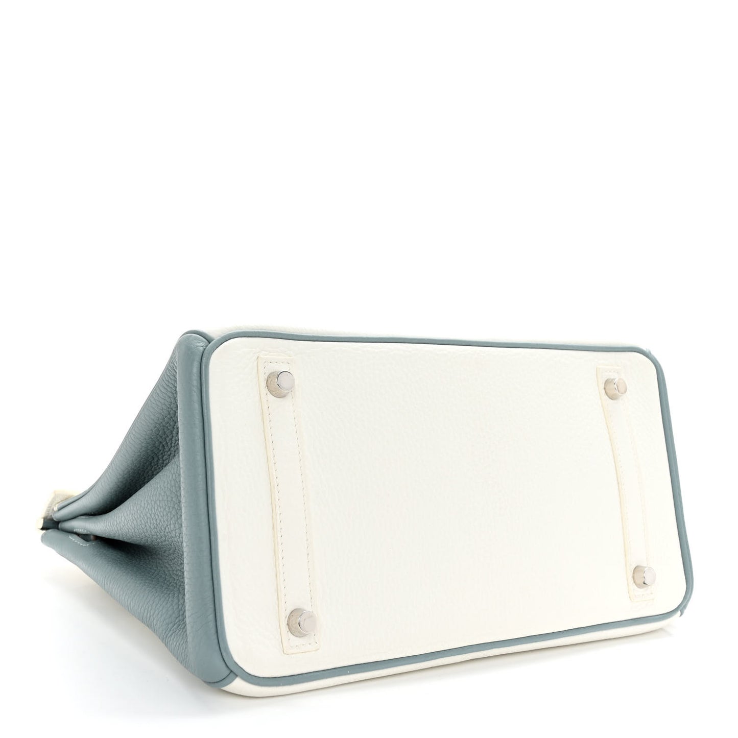 Togo Horseshoe Birkin 30 White Ciel