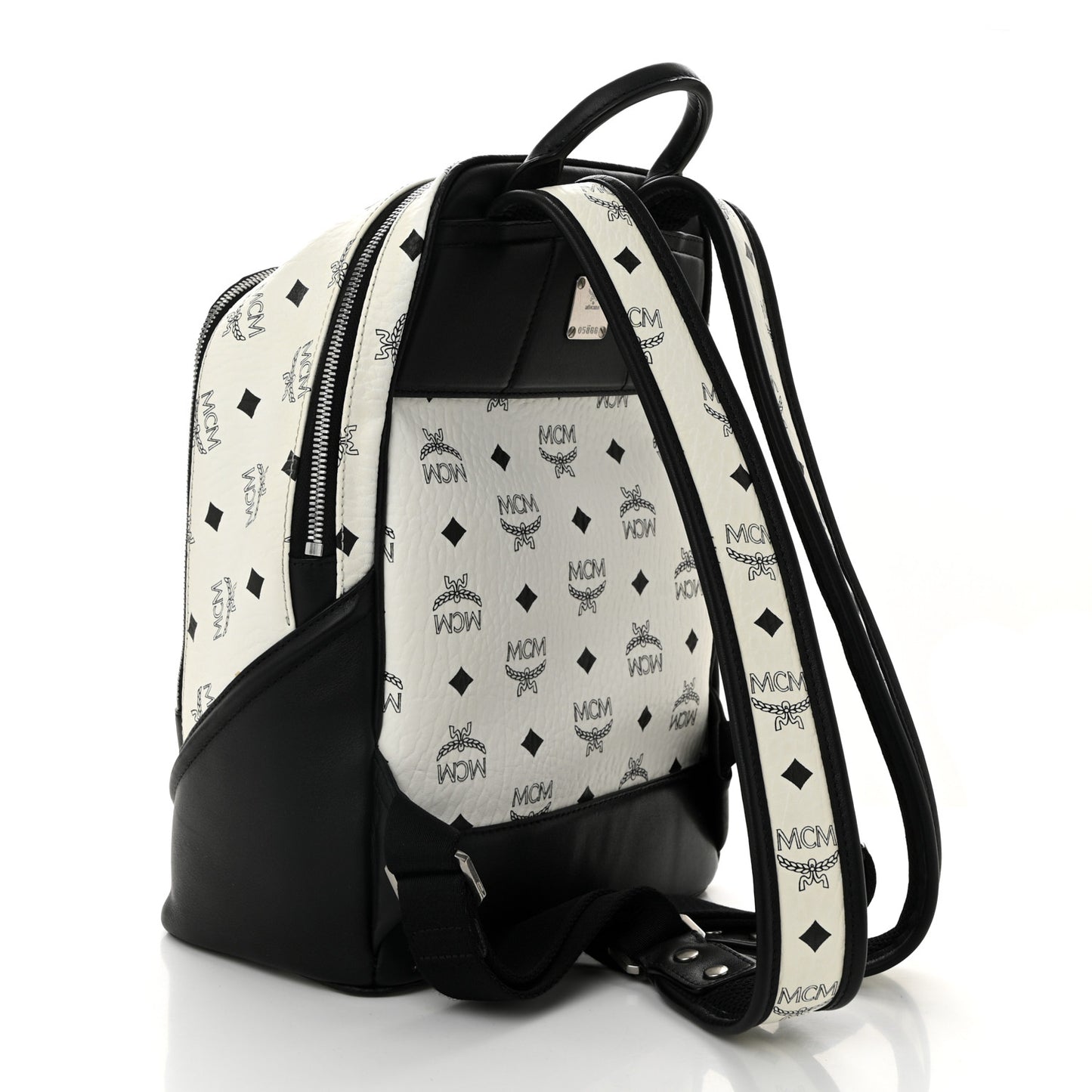 Visetos Small Duke Backpack White Black