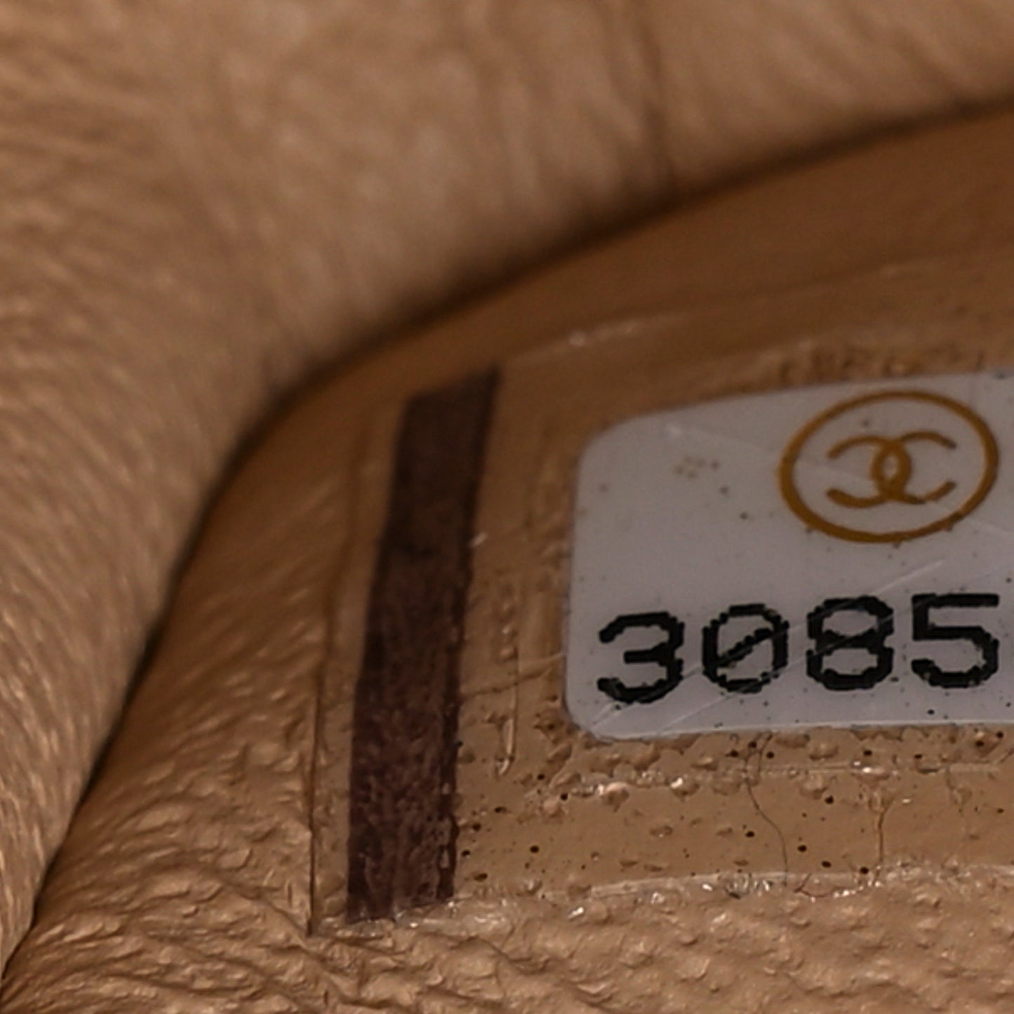 Caviar Quilted Small Double Flap Beige