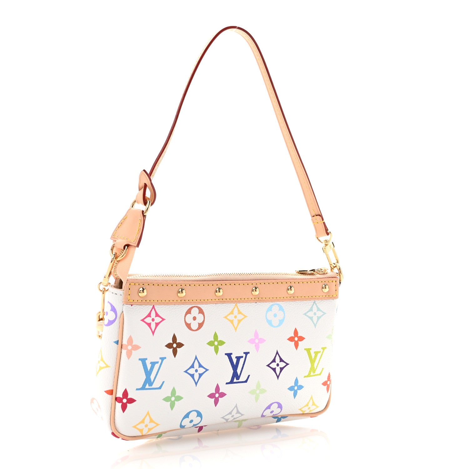 Louis Vuitton LV X TM Monogram Multicolor Pochette Accessories White 3 of 9