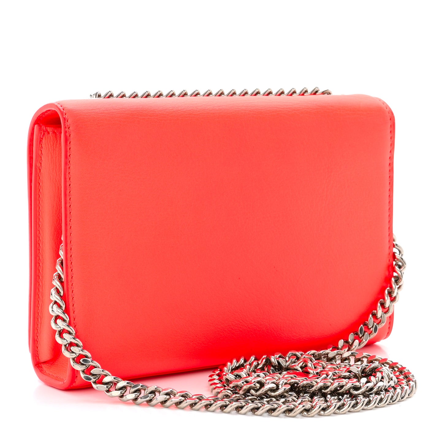 Calfskin Monogram Small Kate Satchel Neon Orange