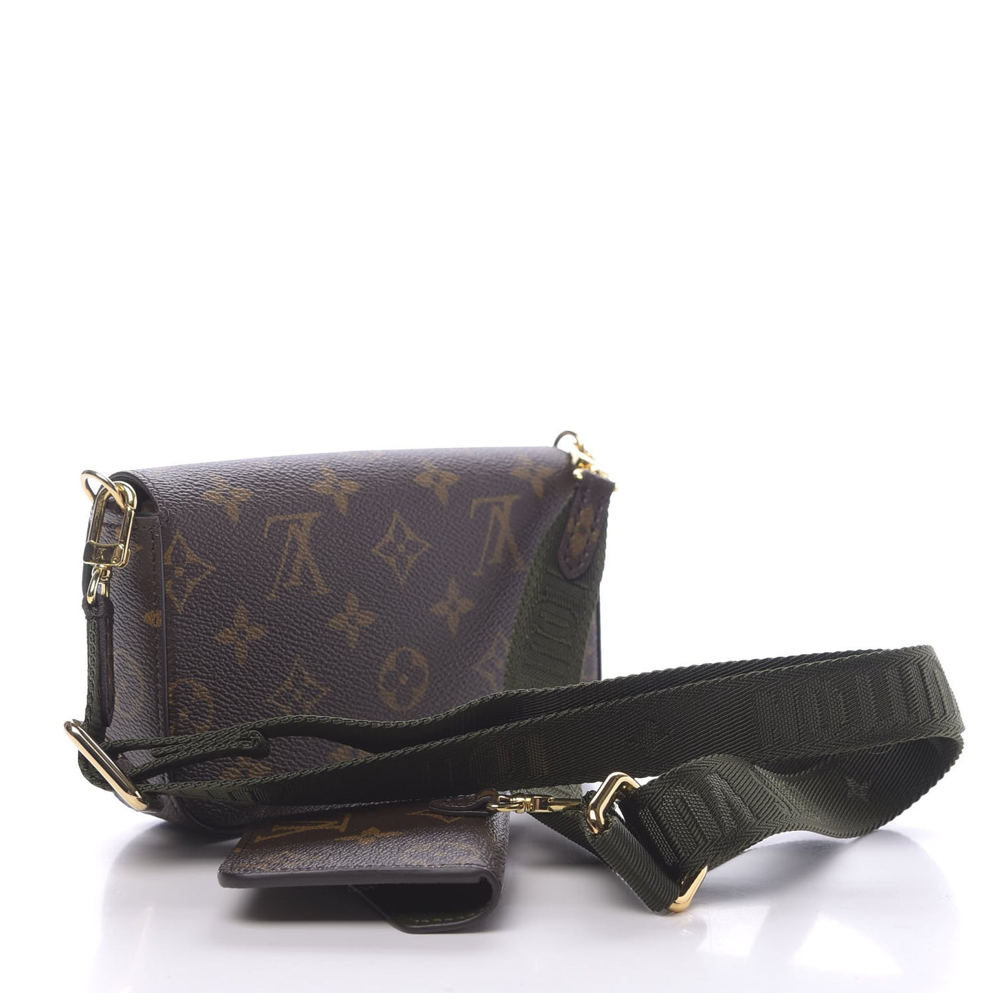Monogram Felicie Strap & Go Kaki