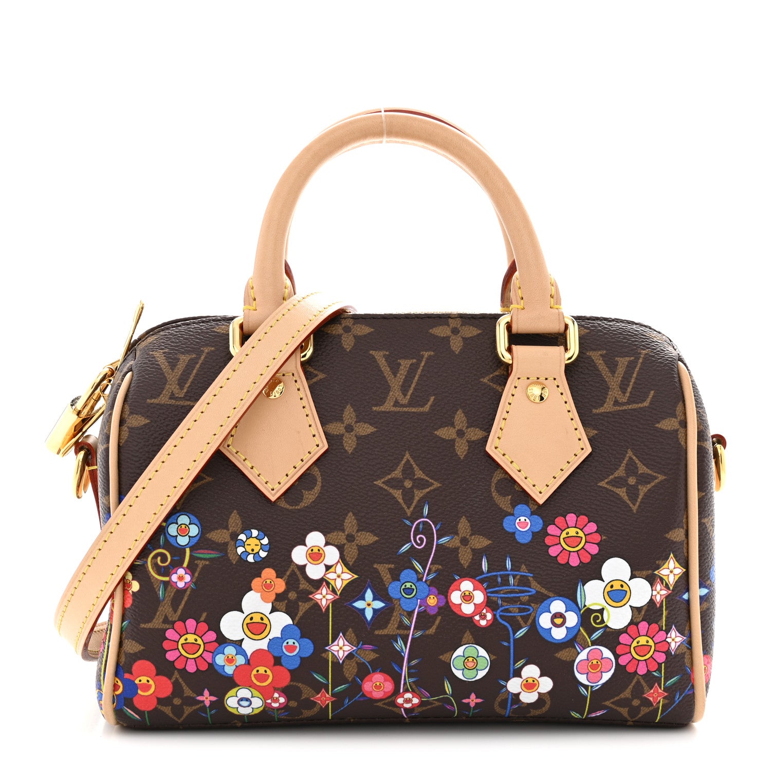 Louis Vuitton LV X TM Monogram Flowers Speedy Bandouliere 20