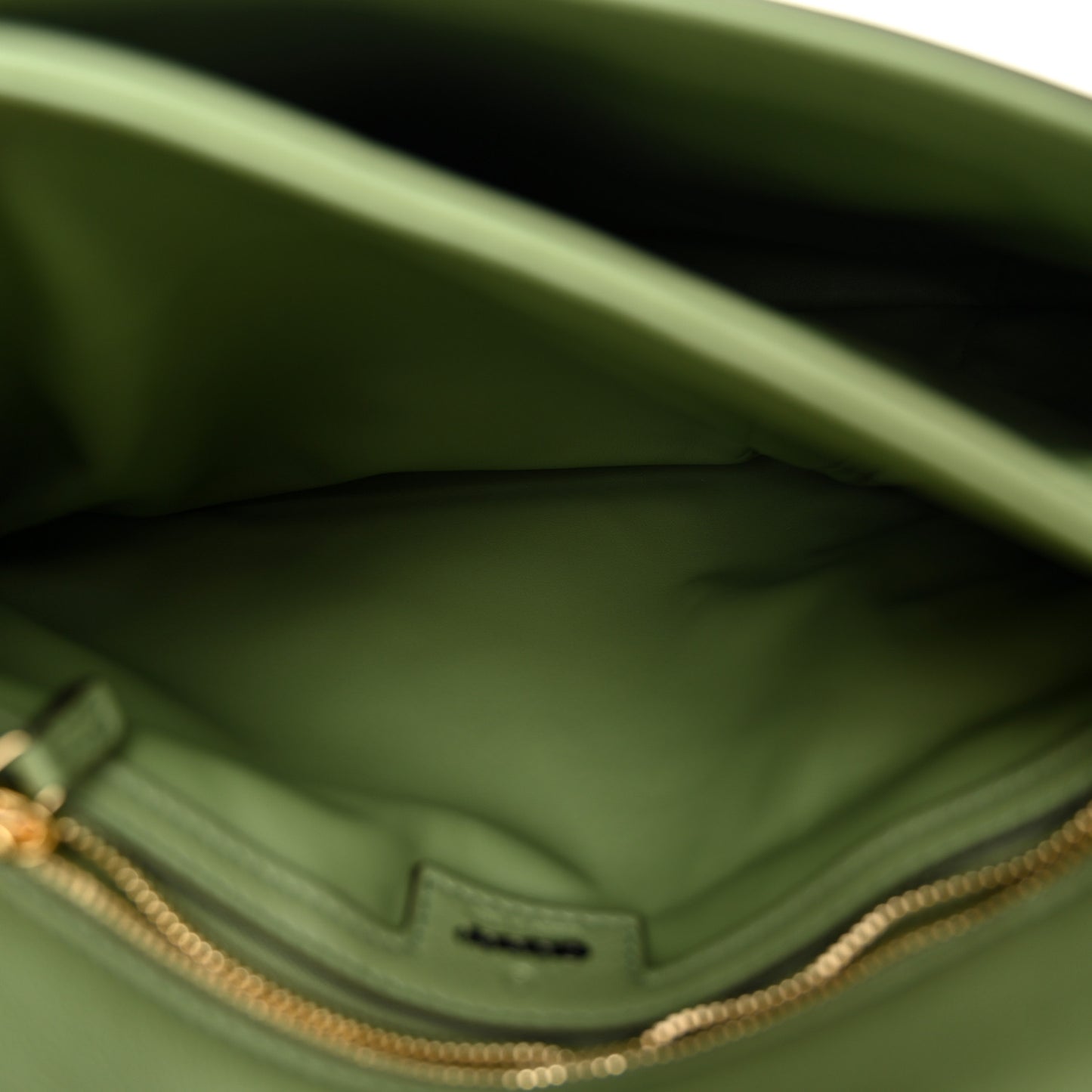 Roxy Calfskin Web Medium Blondie Top Handle Shoulder Flap Bag Salamander Green