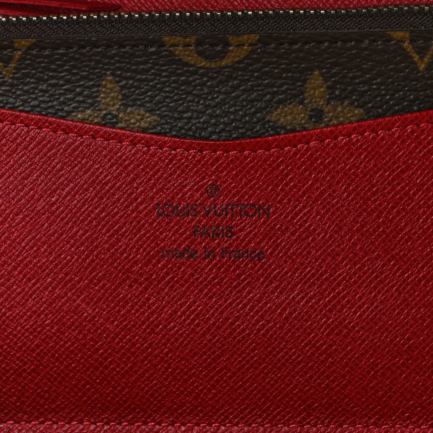 Louis Vuitton Monogram Josephine Wallet Red 6 of 9