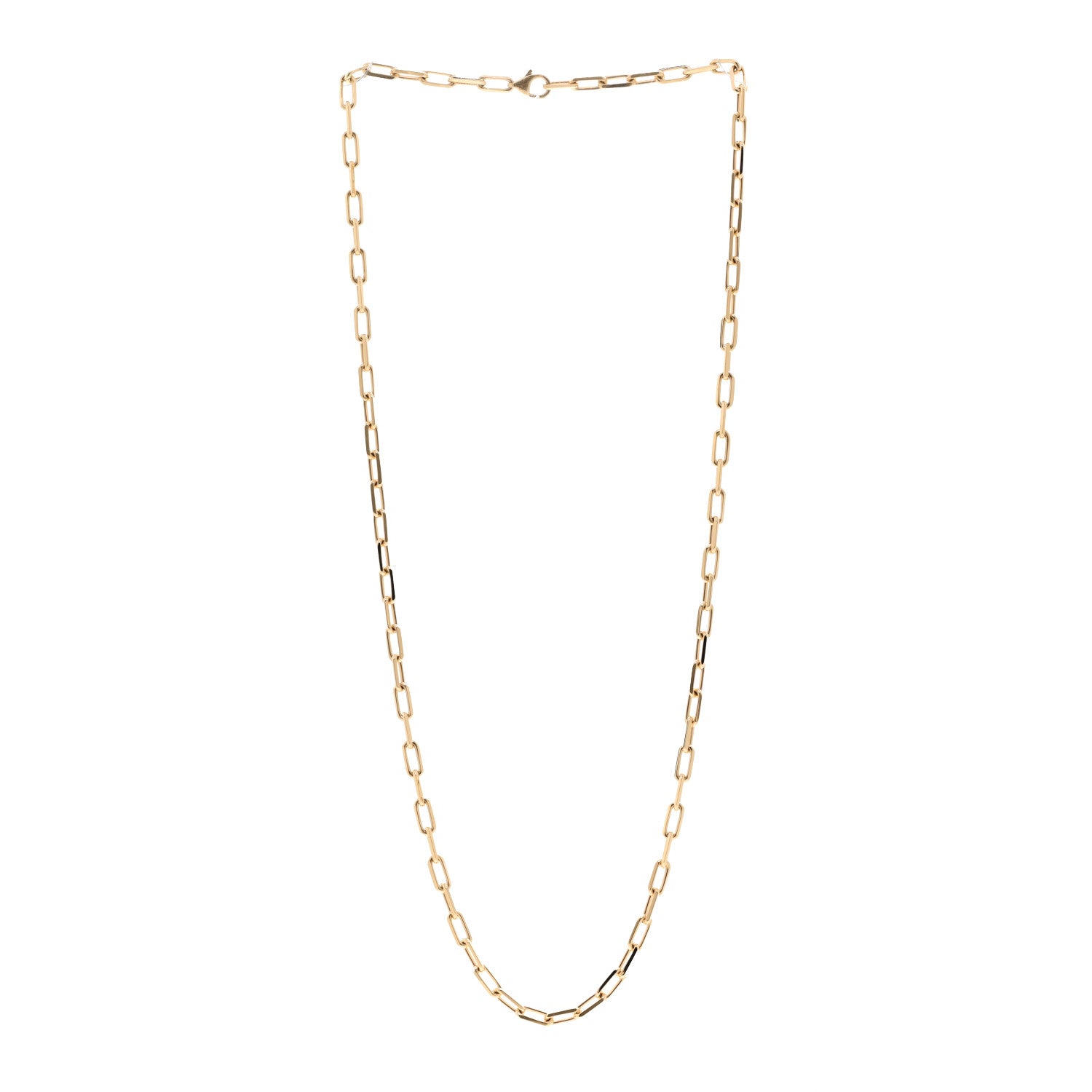 Cartier 18K Yellow Gold SM Santos De Cartier Link Necklace 3 of 5