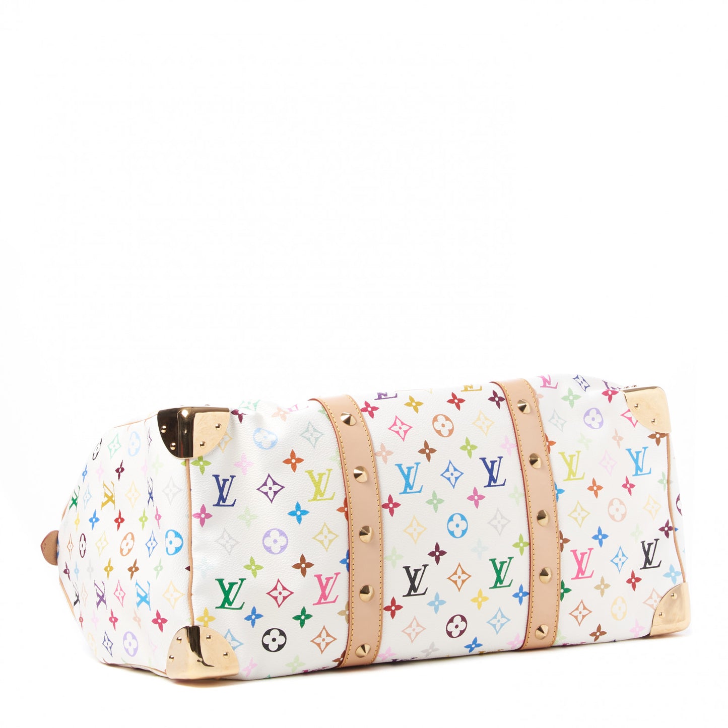 Monogram Multicolor Keepall 45 White