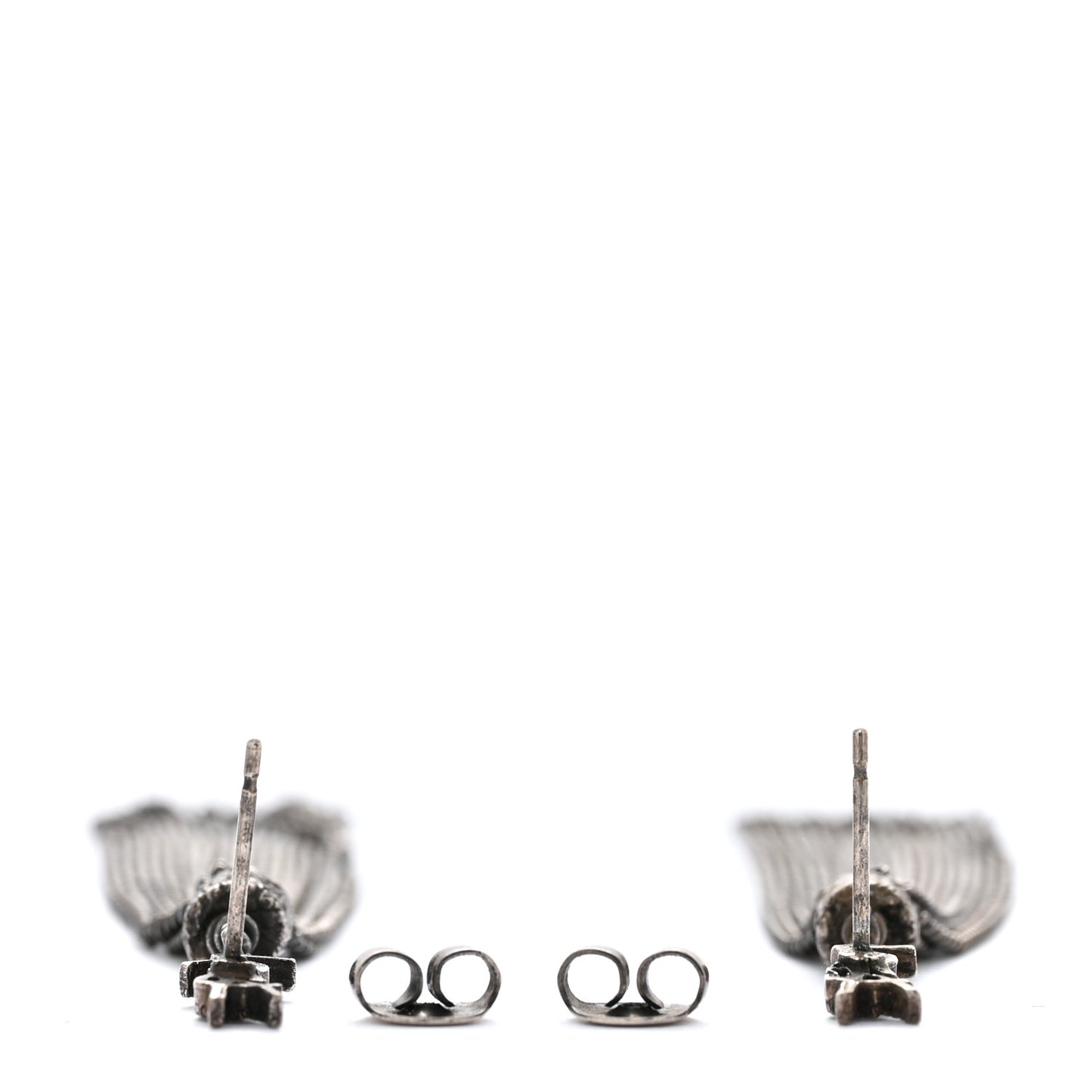 Metal Monogram Loulou Tassel Earrings Silver