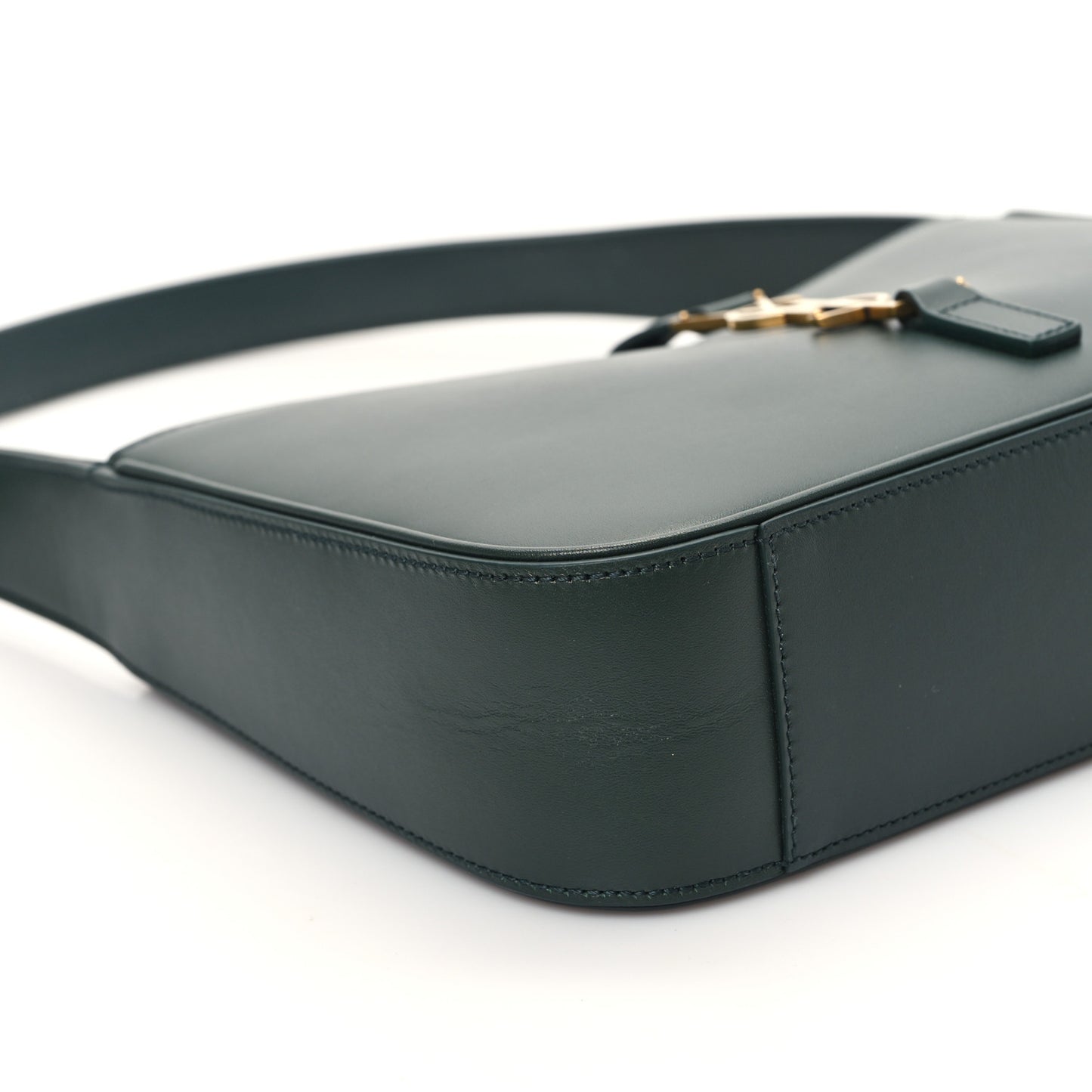Smooth Calfskin Le 5 A 7 Hobo Vert Fonce