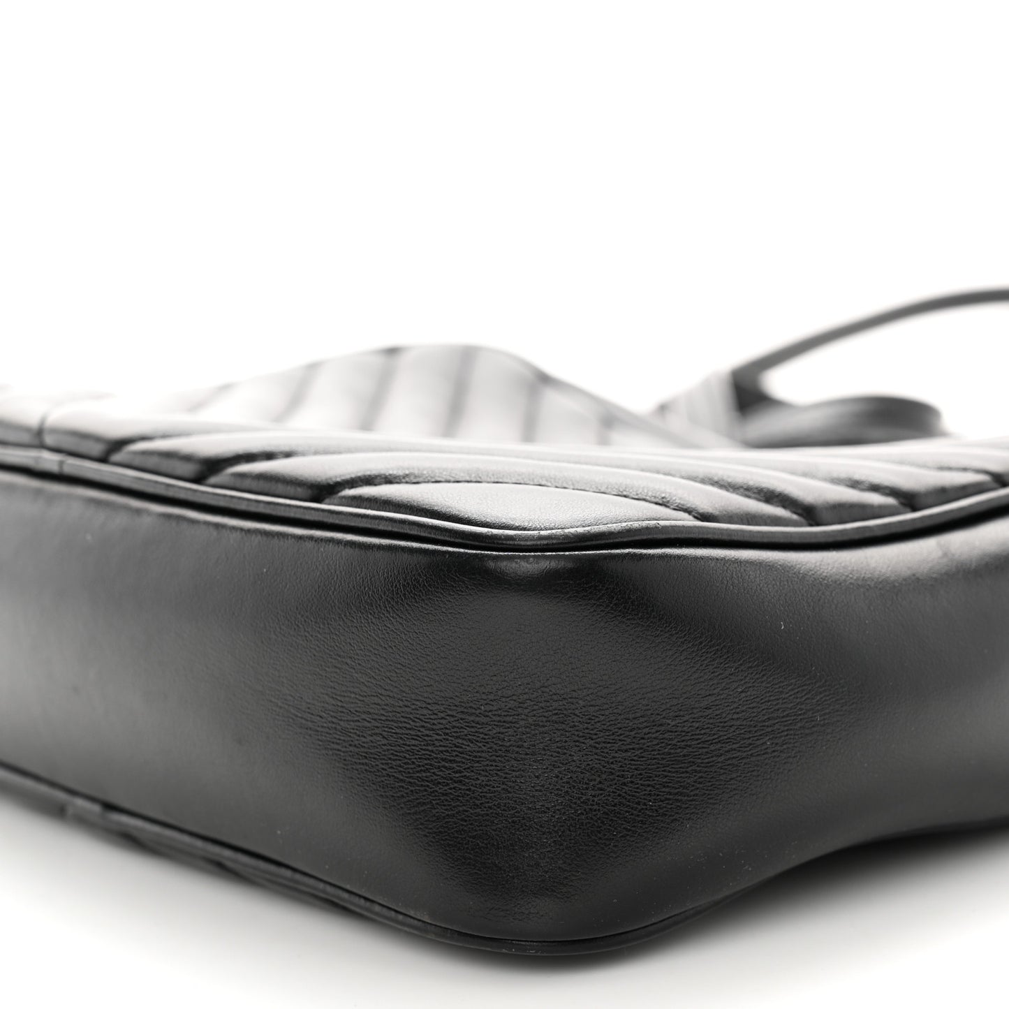 Calfskin Matelasse Monogram Monochrome Lou Camera Bag Black