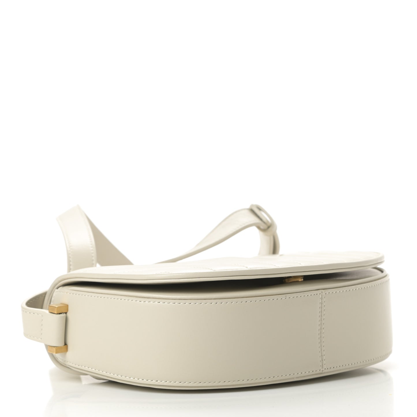 Calfskin Y Quilted Small Joan Satchel Blanc Vintage