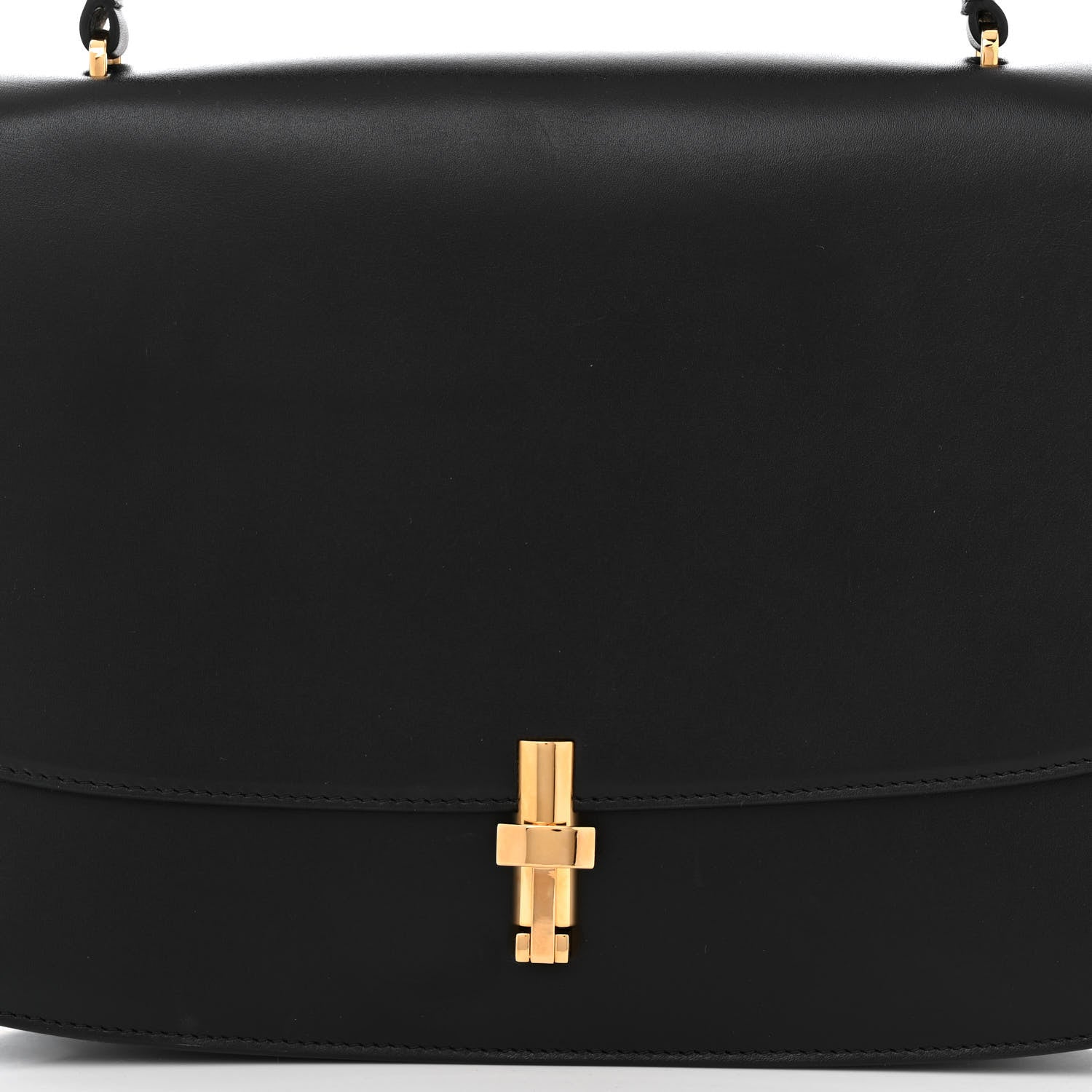 The Row Calfskin Medium The Sofia 11.75 Top Handle Black 7 of 10