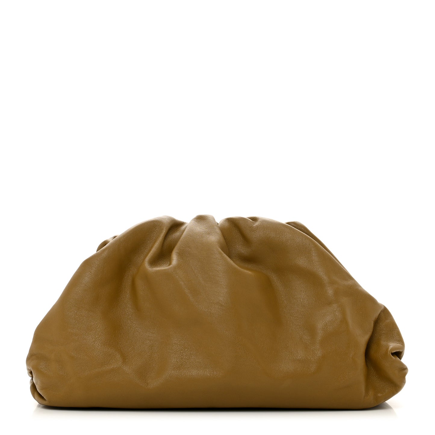 Smooth Butter Calf The Pouch Oversized Clutch Cammello