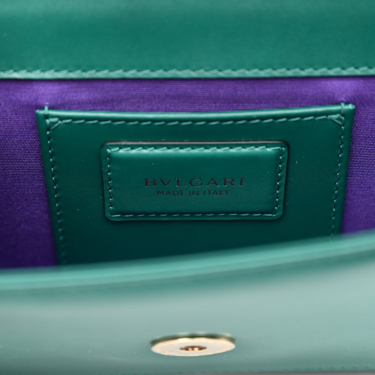 Calfskin Serpenti Forever Shoulder Bag Emerald Green