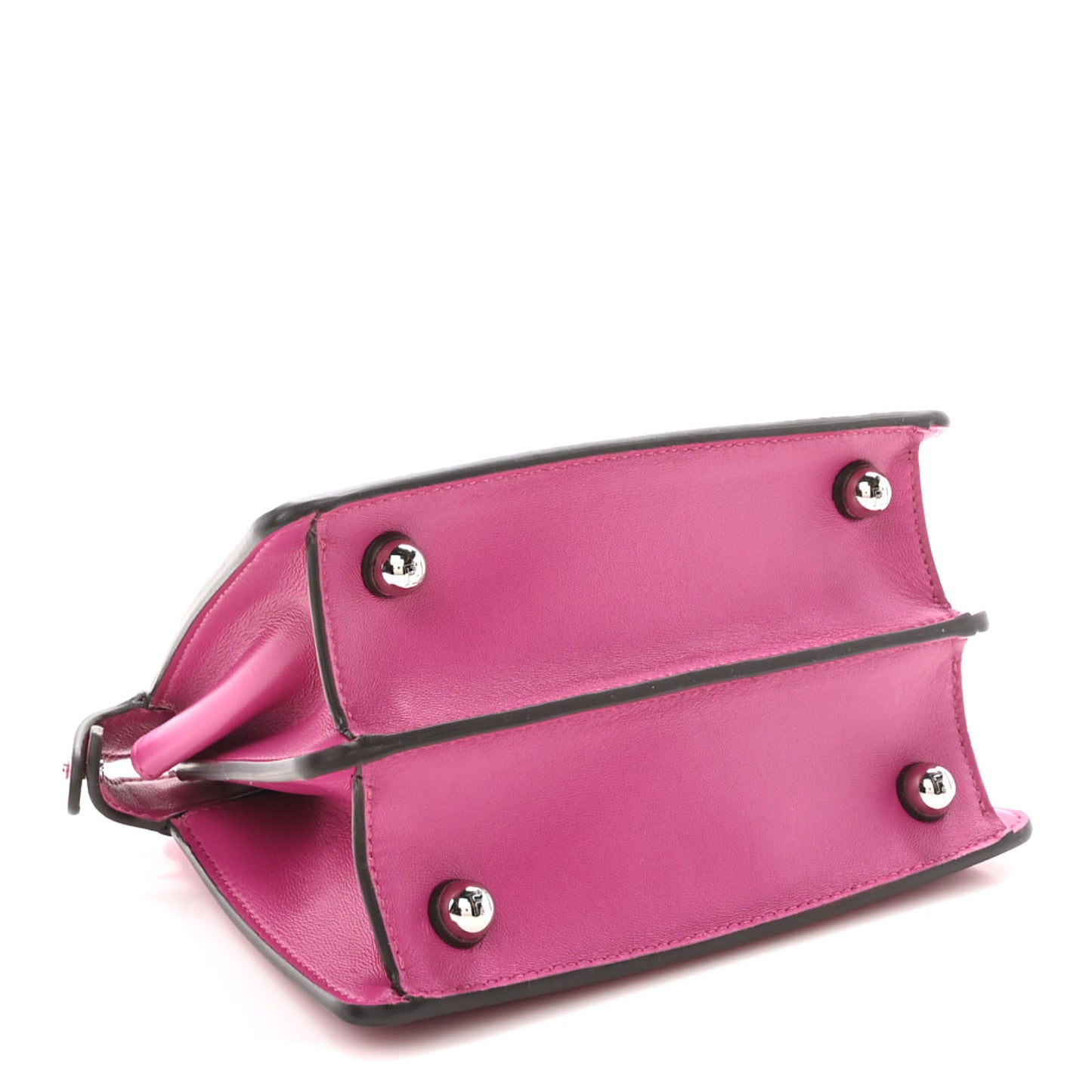 Shiny Nappa Petite Peekaboo I SEE U Satchel Magenta