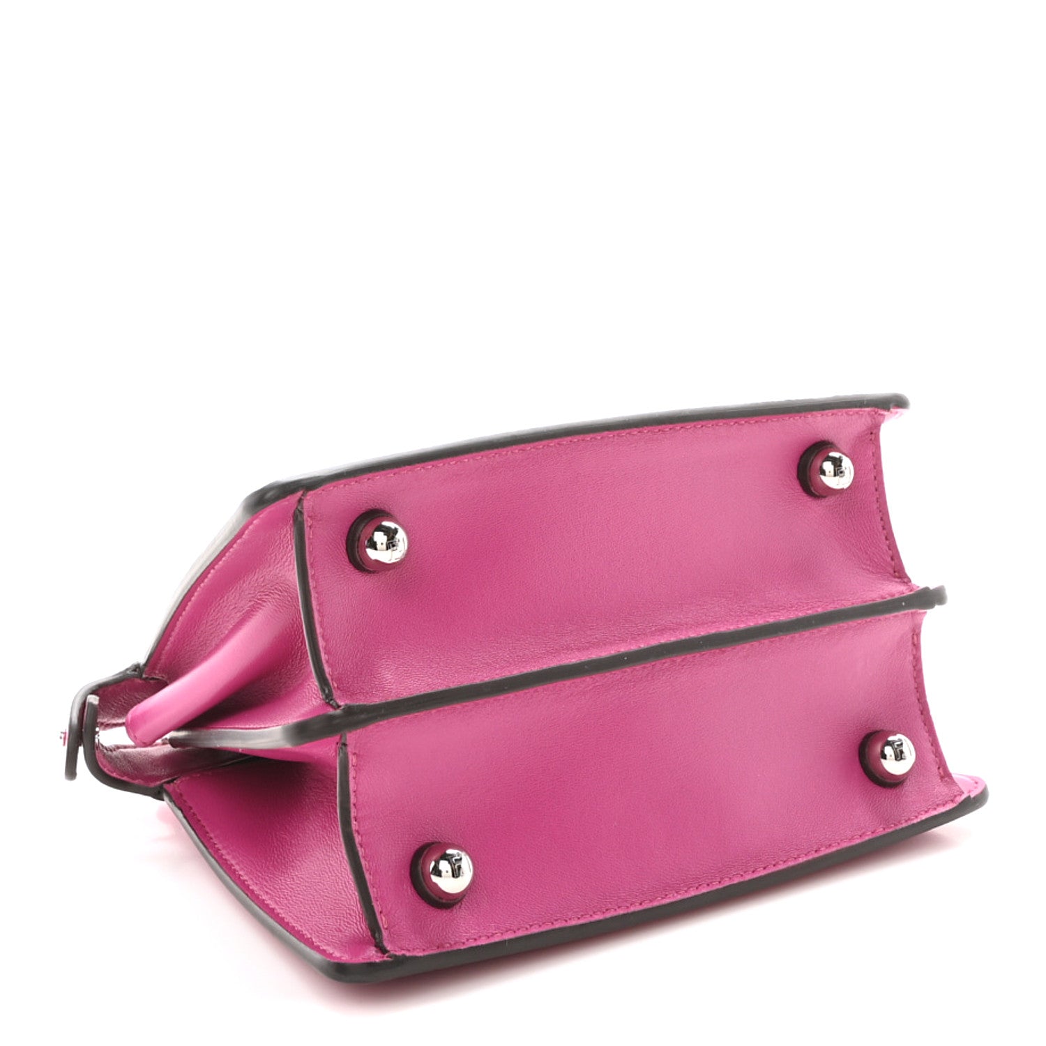 Fendi Shiny Nappa Petite Peekaboo I SEE U Satchel Magenta 4 of 10