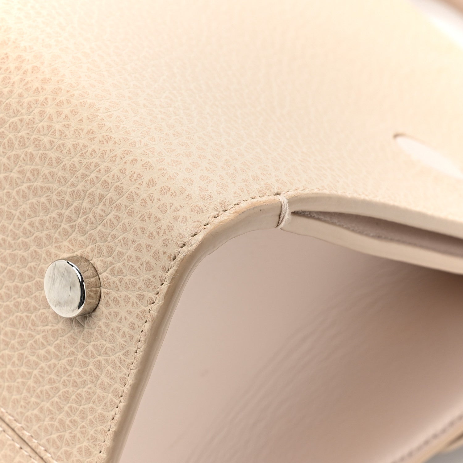 Christian Dior CHRISTIAN DIOR Grained Calfskin Medium Diorever Flap Tapioca 12 of 14