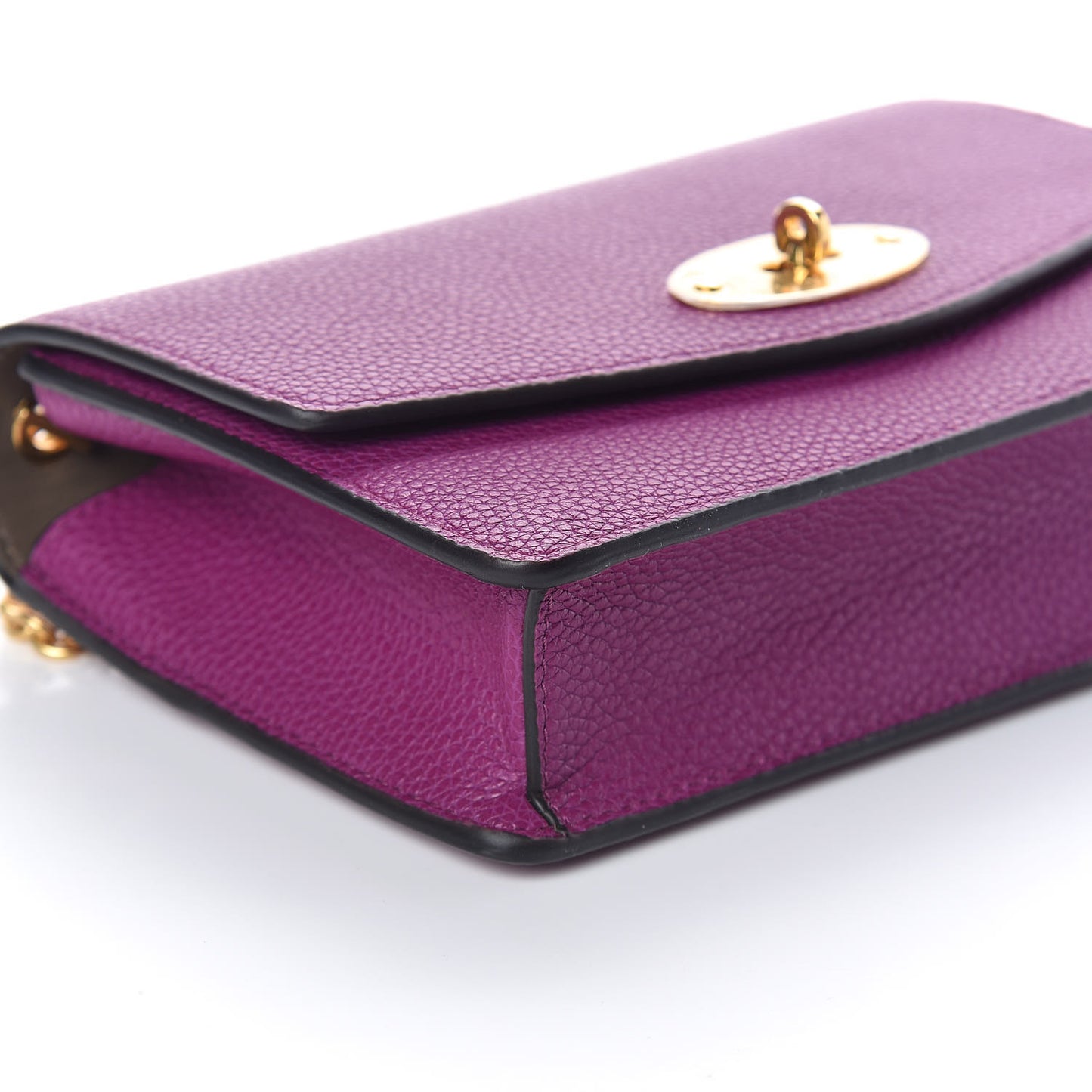 Small Classic Grain Calfskin Small Darley Violet