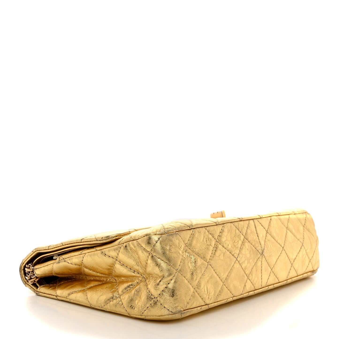 Metallic Calfskin Quilted 2.55 Reissue 226 Flap Gold