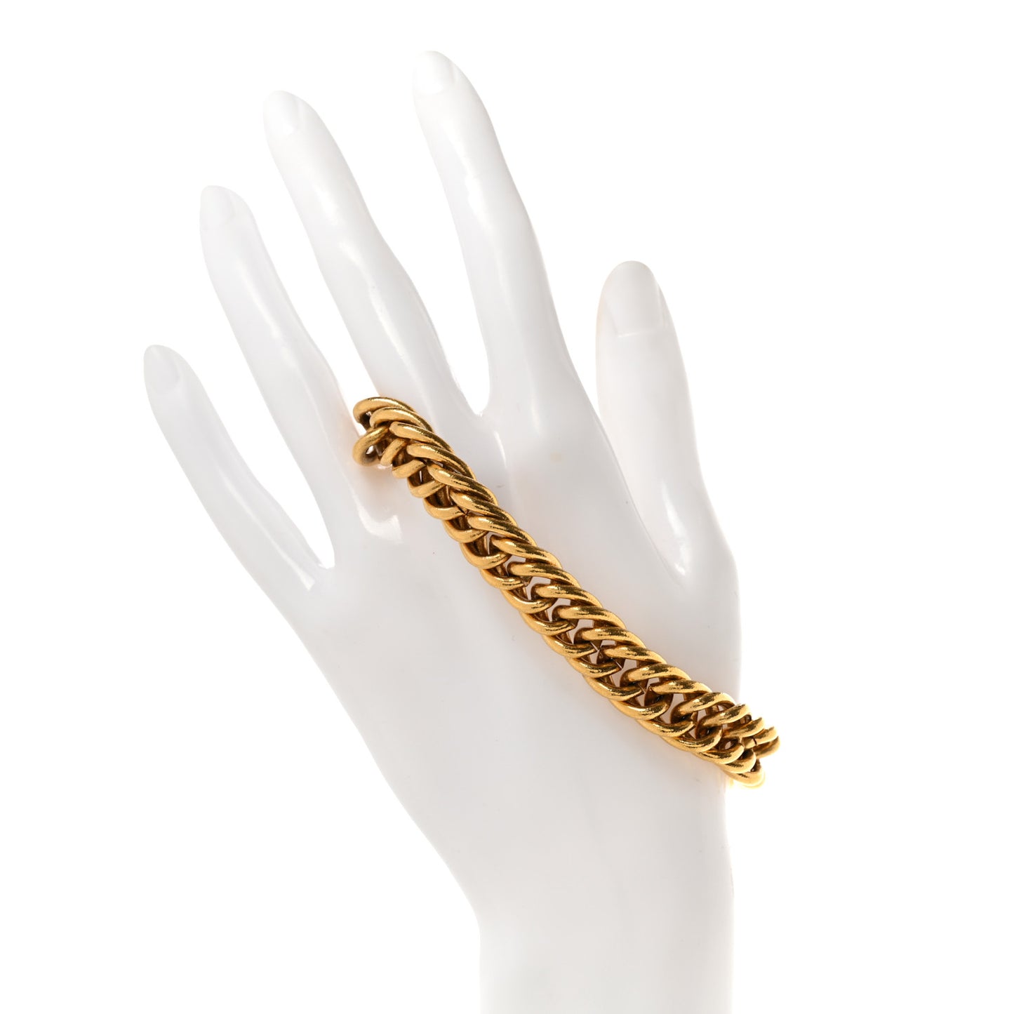 Metal 31 Rue Cambon Paris ID Chain Bracelet Gold