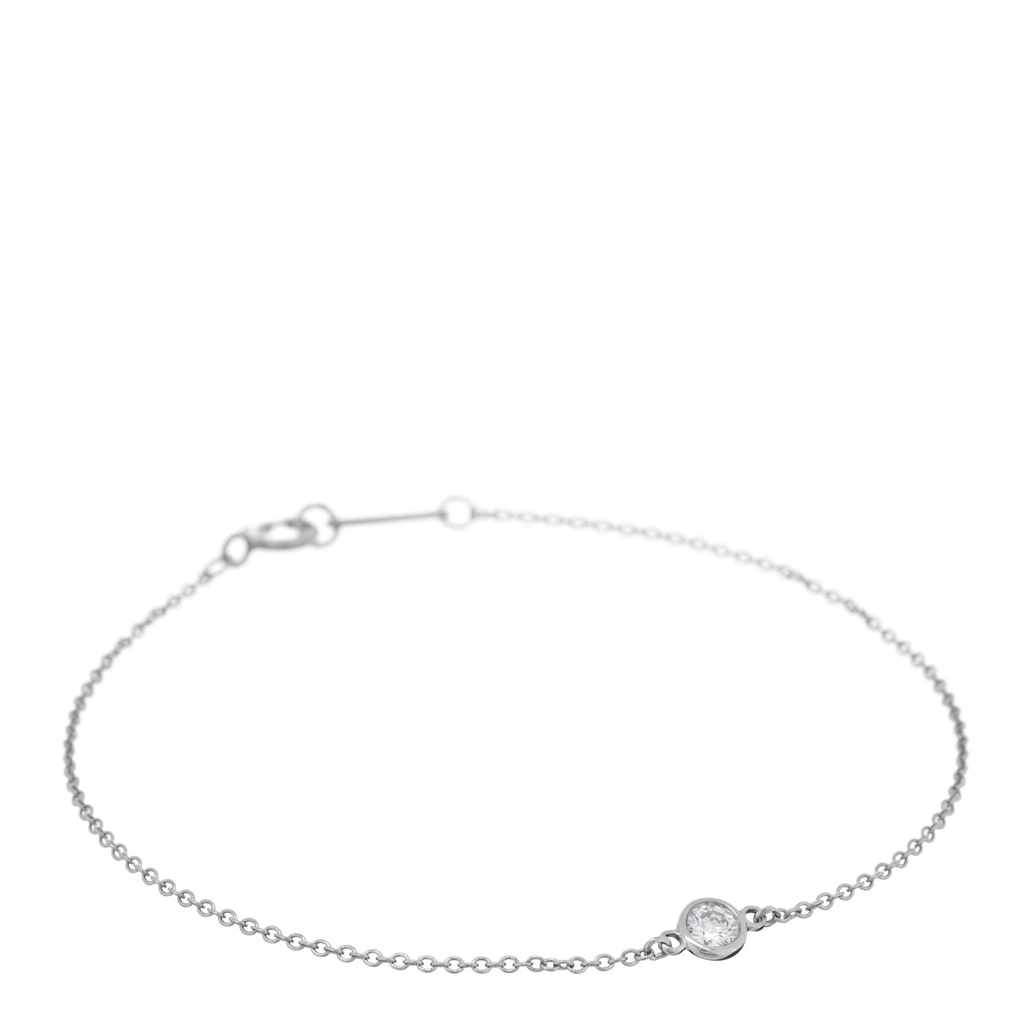Platinum Diamond .12ct Elsa Peretti Diamonds by the Yard Bracelet