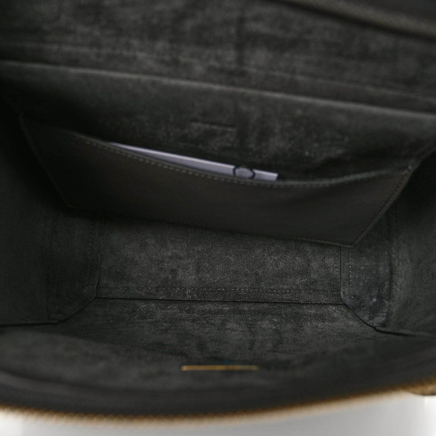 Grained Calfskin Micro Belt Bag Grey