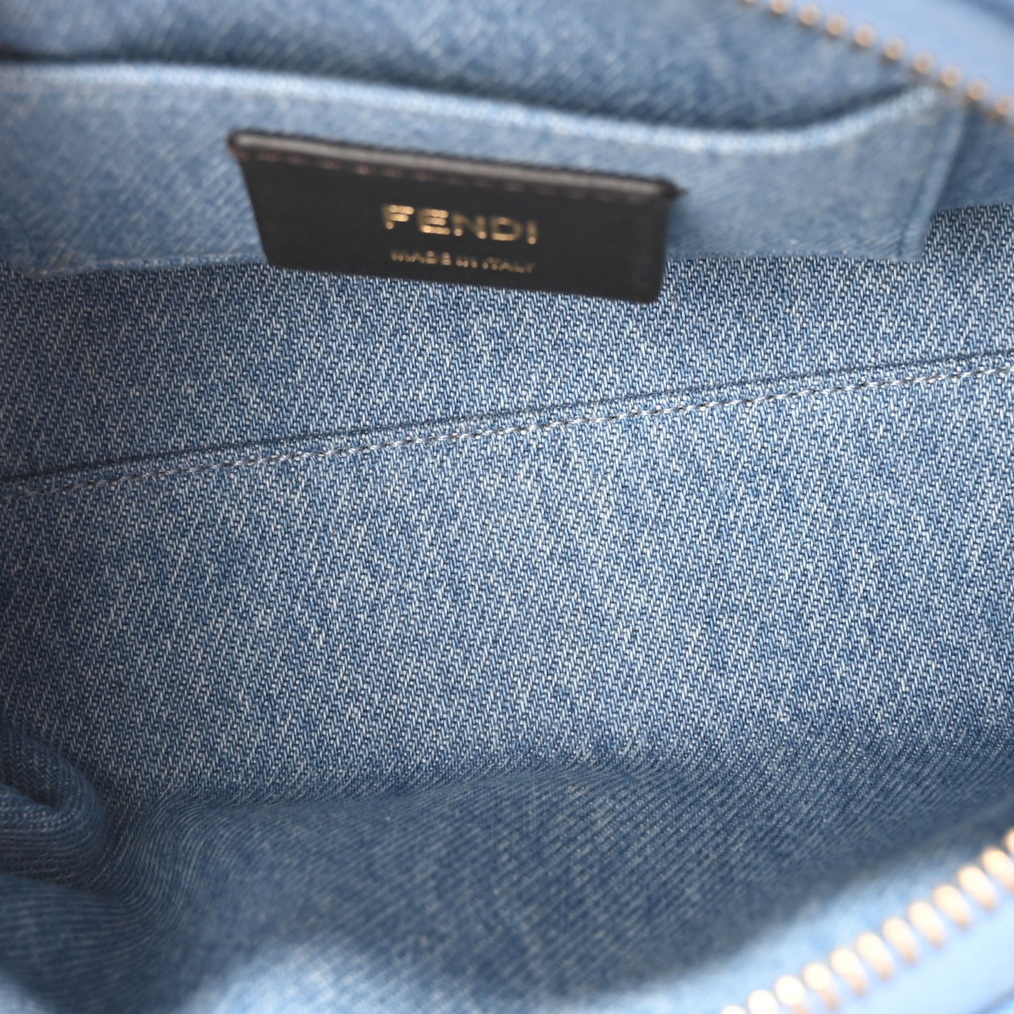 Denim Vitello King Plexiglass Logo Embroidered Mini By The Way Top Handle Boston Bag Denim Cuoio