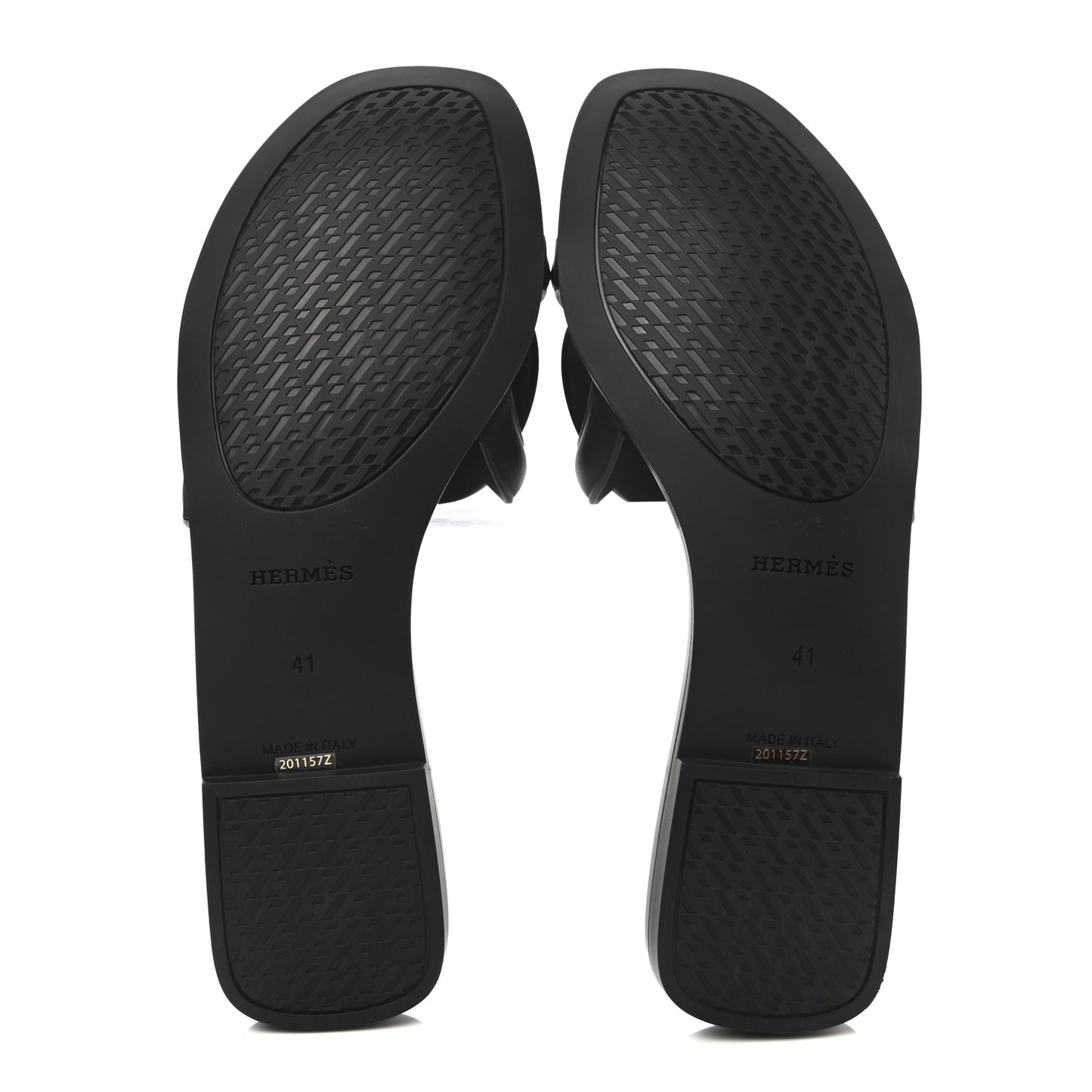 Rubber Aloha Sandals 41 Black