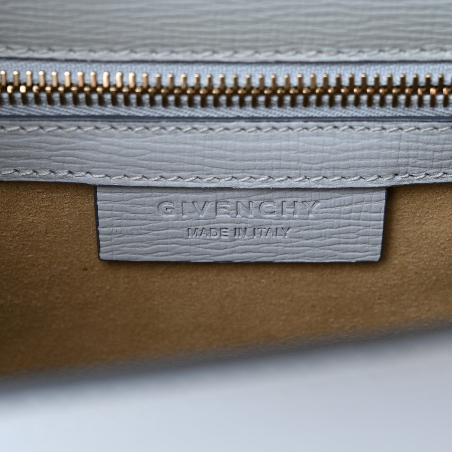 Textured Calfskin Mini Pandora Box Chain Crossbody Bag Pale Blue