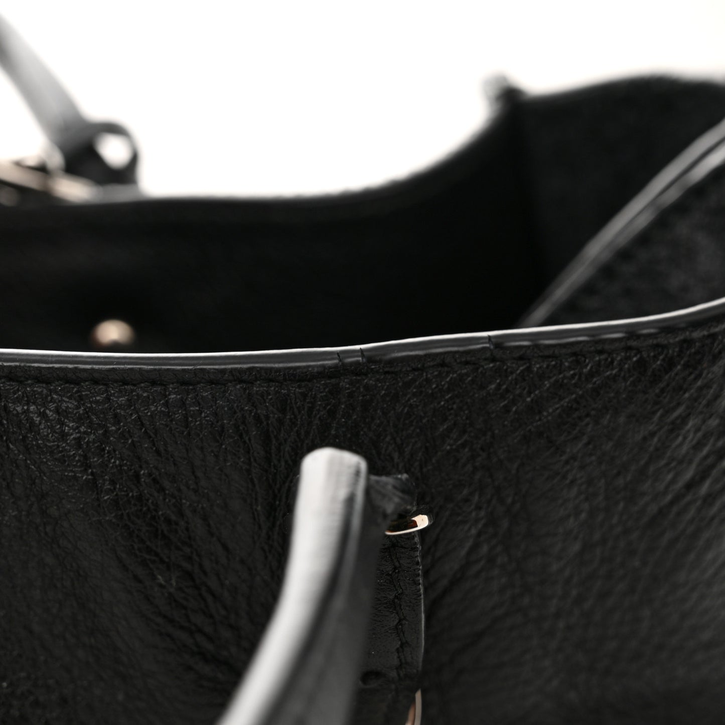 Calfskin Papier Mini A4 Tote Black