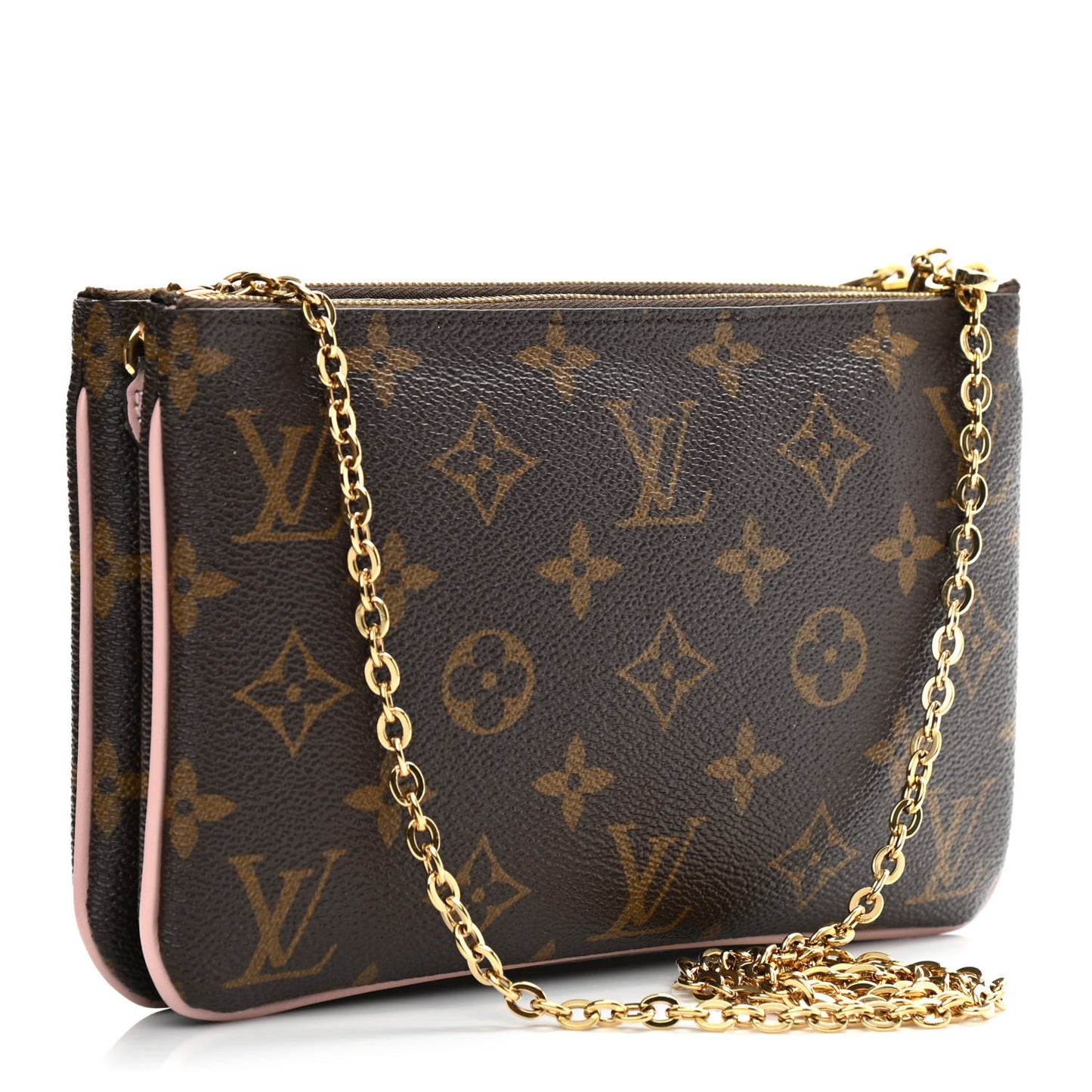 Monogram Blooming Flowers Double Zip Pochette