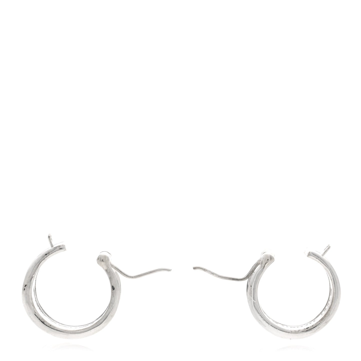 Sterling Silver Wide 1837 Hoop Earrings