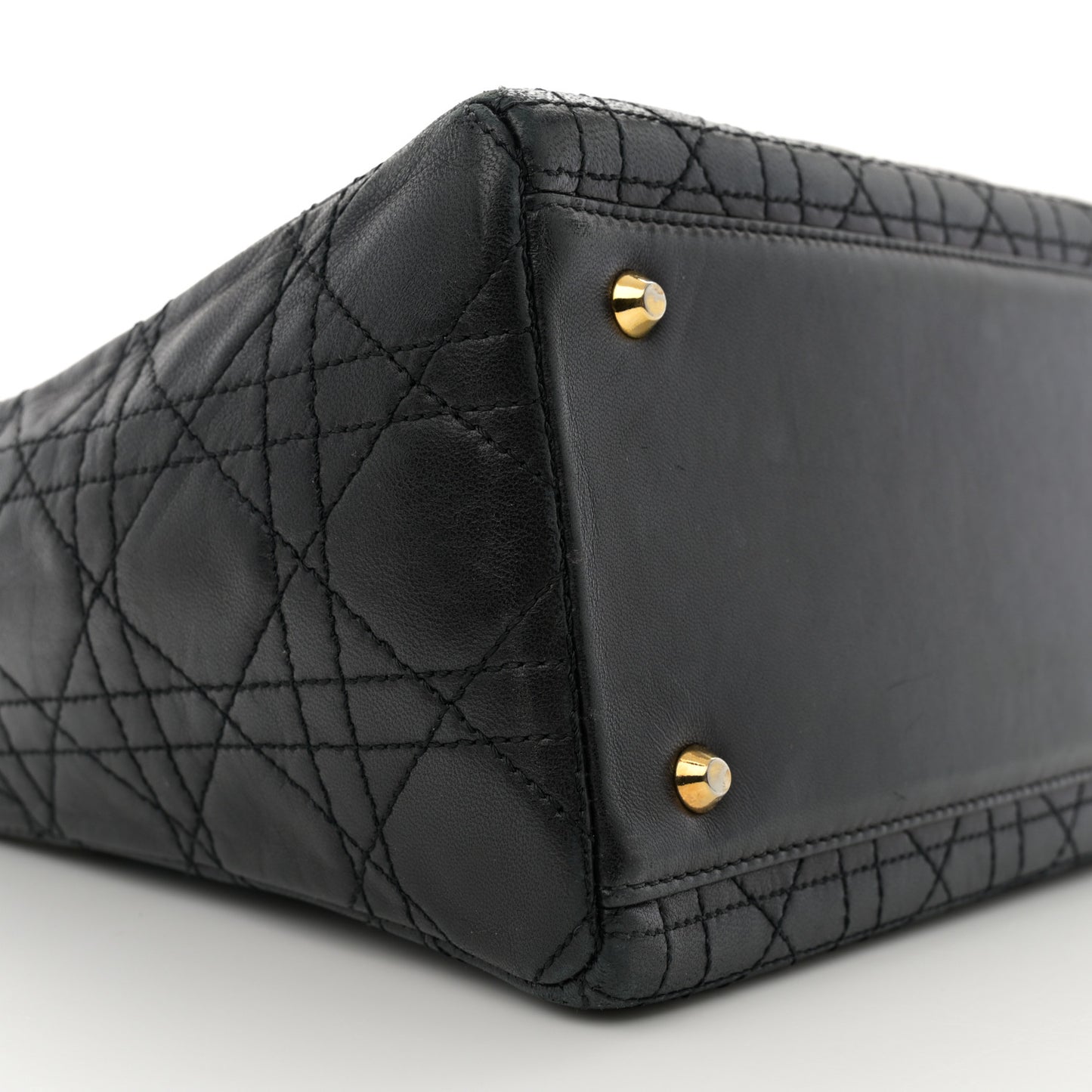 Lambskin Cannage Medium Lady Dior Black