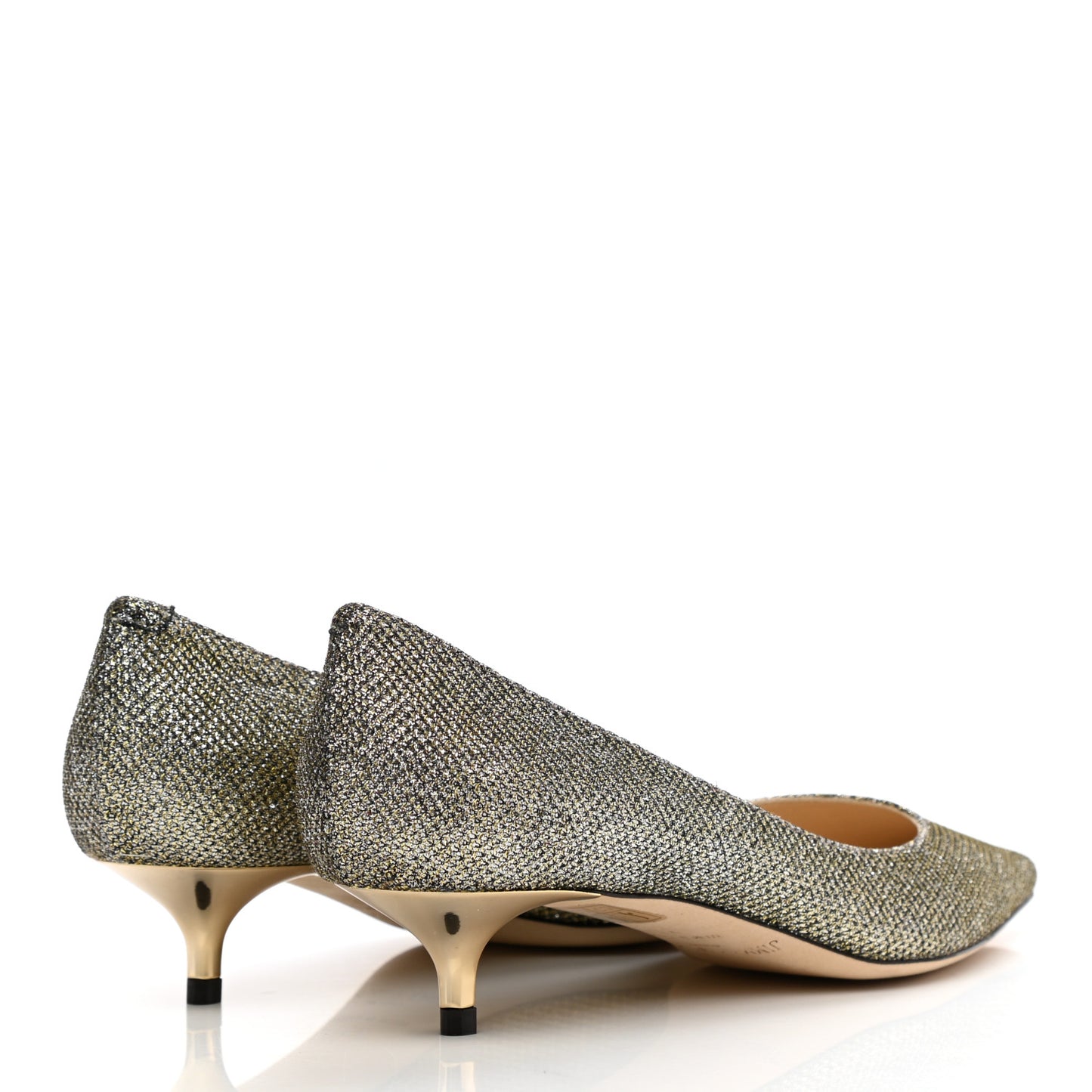 Glitter Fabric Amelia Pumps 35 Light Bronze