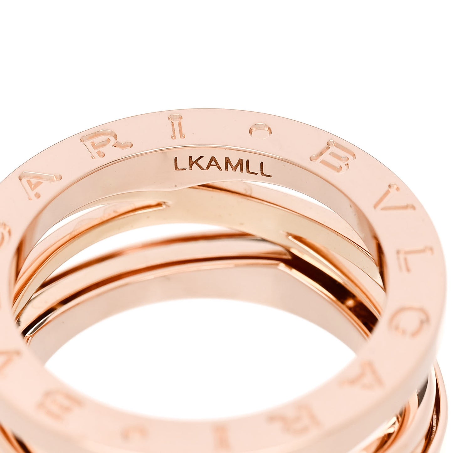 18K Rose Gold B.Zero1 Legend Three-Band Ring 50 5.25