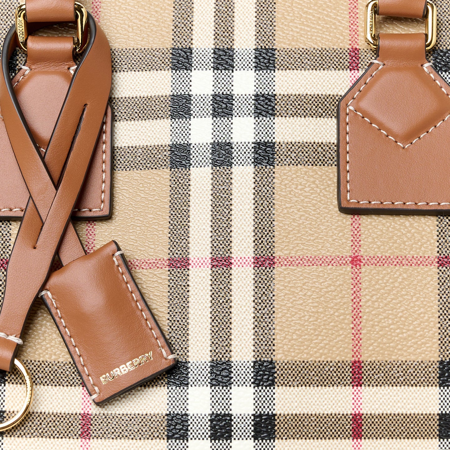 Horseferry Check Medium Bowling Bag Archive Beige