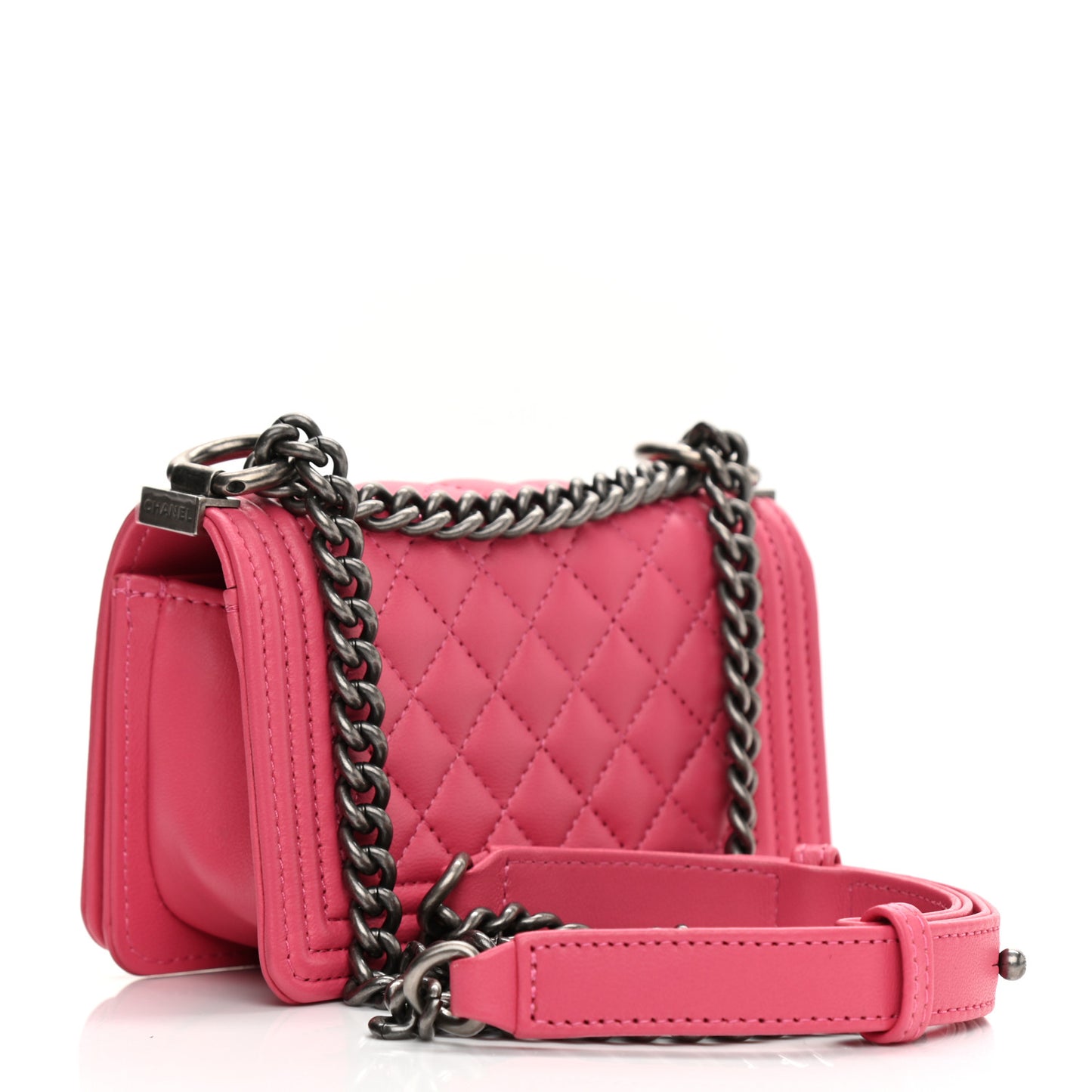 Lambskin Calfskin Tweed Success Story Set of 4 Minis Bags Pink Red