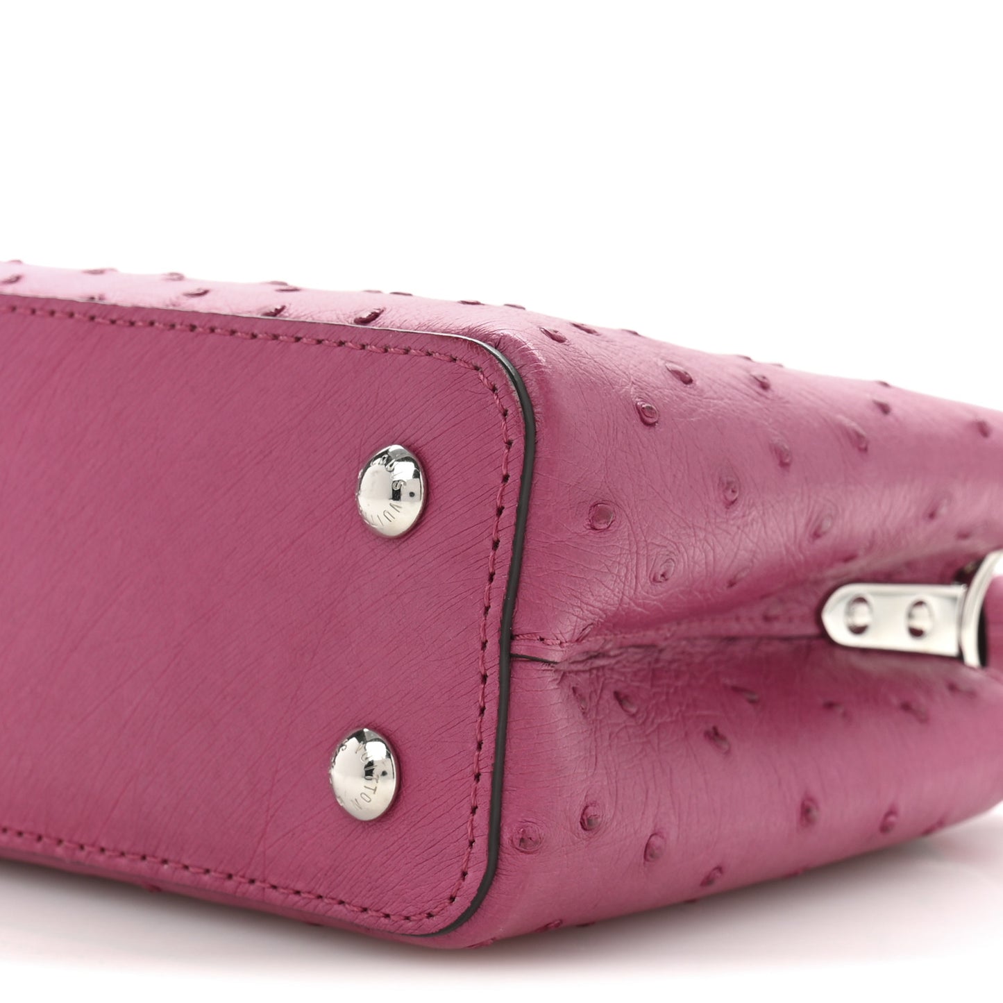 Ostrich Capucines Mini Fuchsia