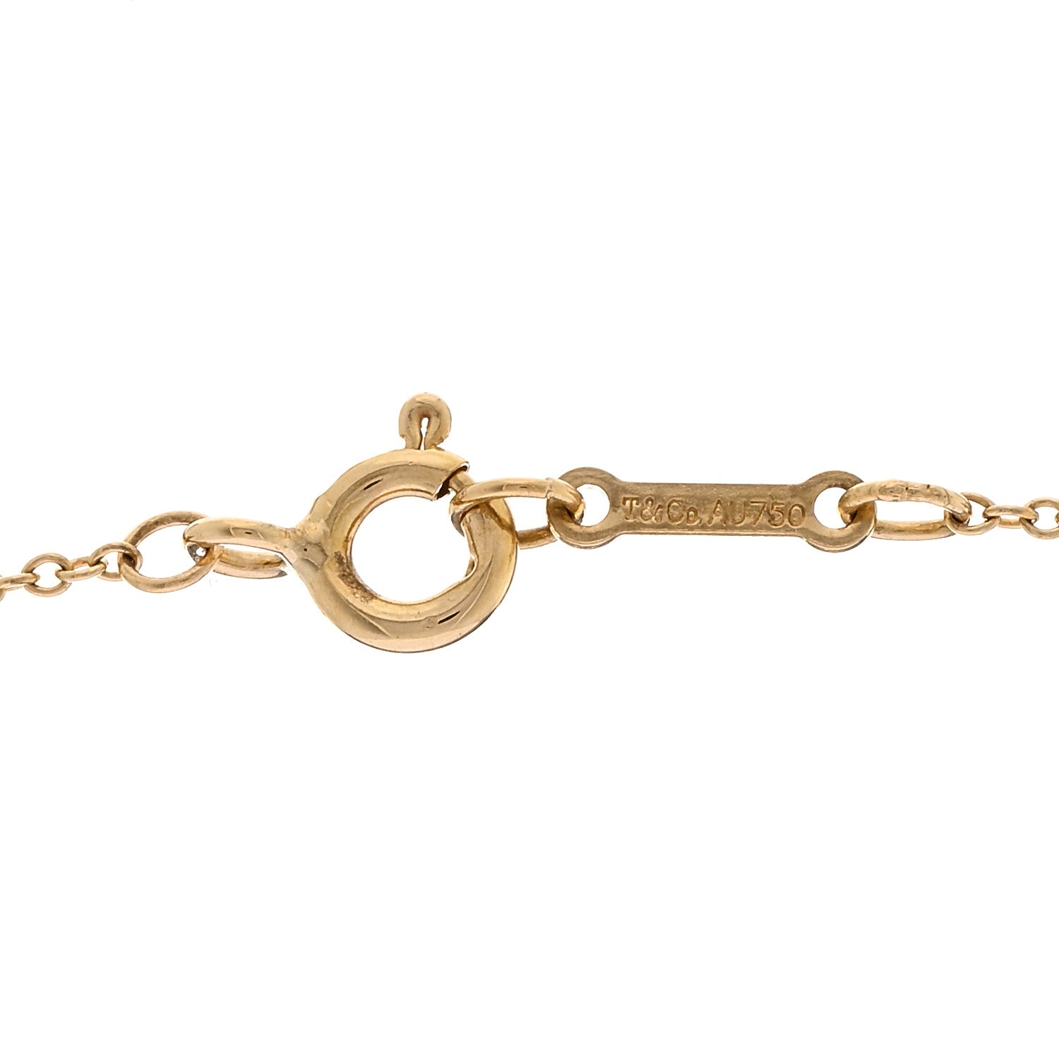 Tiffany 18K Yellow Gold Mini Paloma Picasso Loving Heart Drop Pendant Necklace 4 of 4